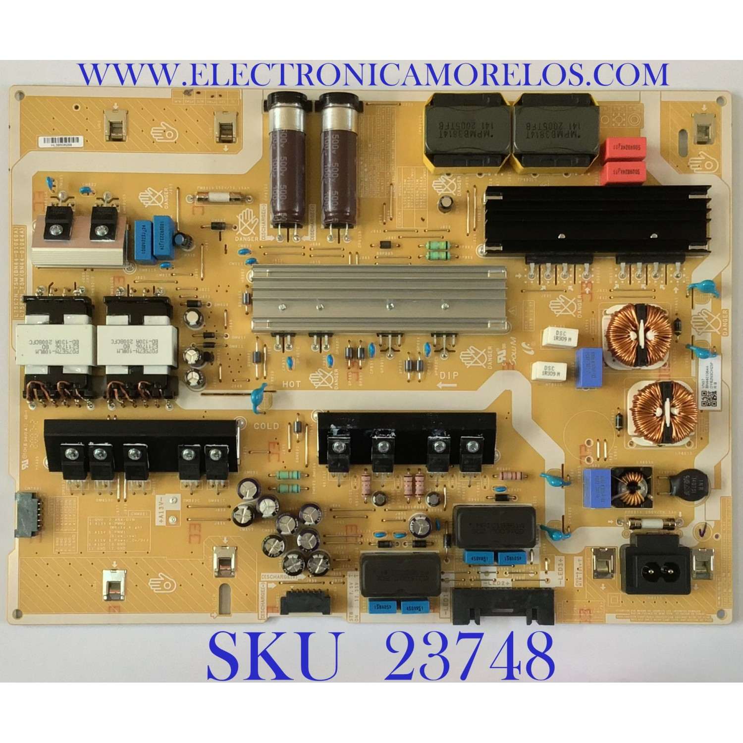 FUENTE DE PODER PARA TV SMART SAMSUNG / NUMERO DE PARTE BN44-01064A / L75E8N_TSM / BN4401064A / PANEL´S CY-RT075FGLV4H / CY-RT075FGHV5H / MODELOS QN75Q7DTAF / QN75Q70TAF / QN75Q7DTAFXZA FF02 / QN75Q70TAFXZA CF04
