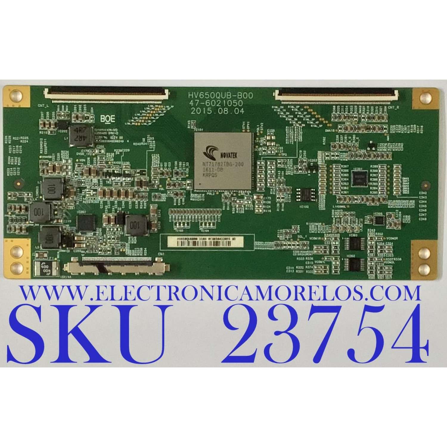 T-CON PARA TV HAIER / 47-6021050 / HV650QUBB00 / PANEL CN65XB7B00 / MODELOS 65UF2505