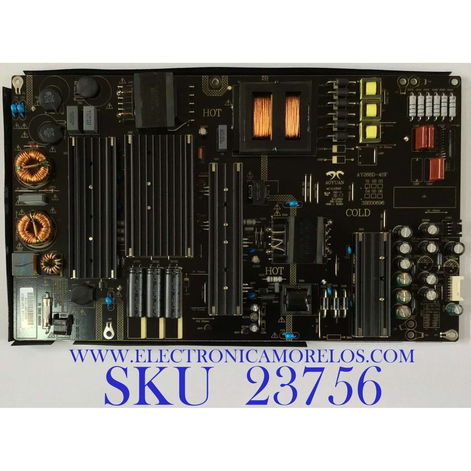 FUENTE DE PODER PARA TV HAIER / AY1618A015586 / AY268D-4SF / AY268D-4SF01 / PANEL CN65XB7B00 / MODELO 65UF2505