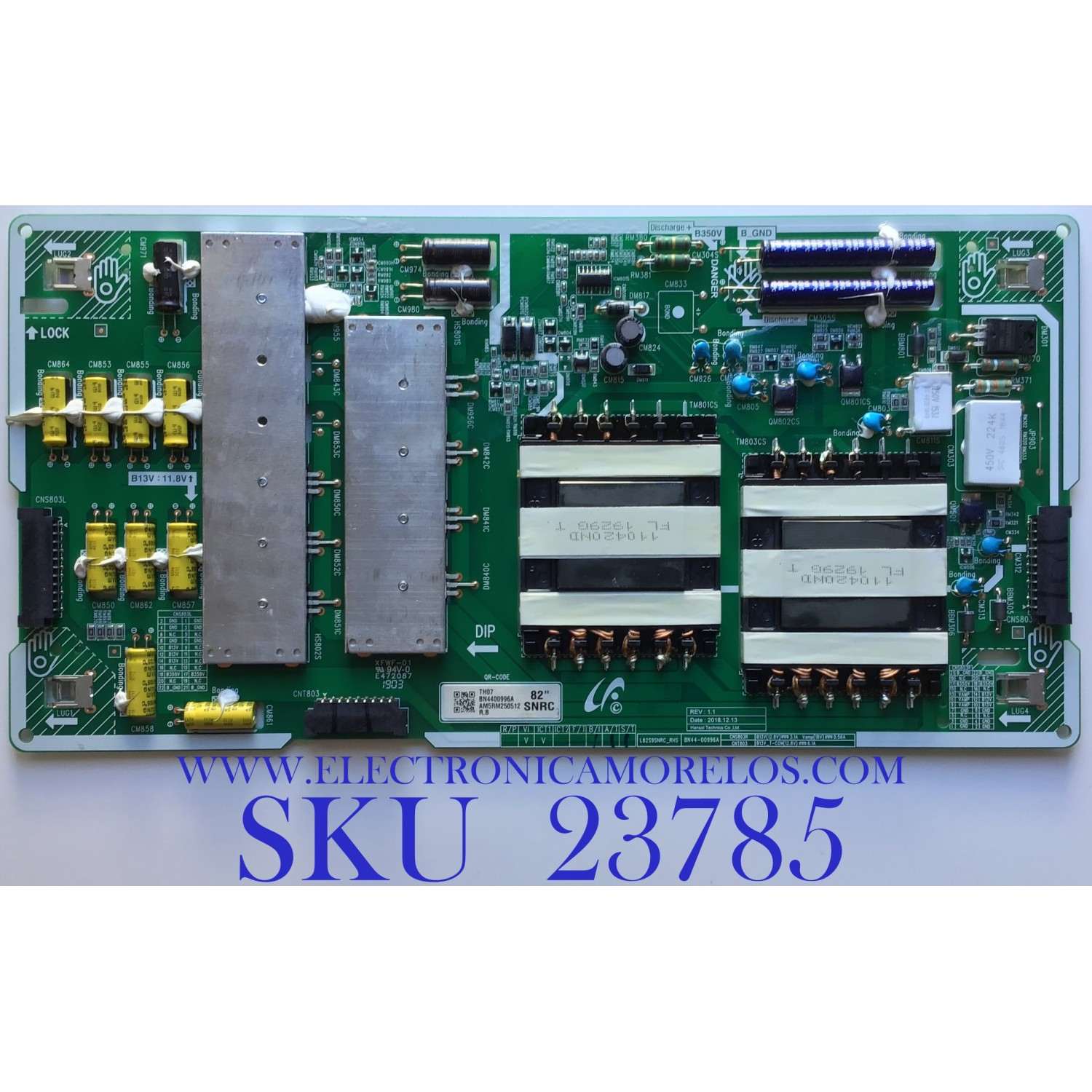 LED DRIVER PARA TV SAMSUNG / NUMERO DE PARTE BN44-00996A / L82S9SNRC_RHS / BN4400996A / PANEL CY-TR082JLLV1H / MODELO QN82Q900RBFXZA FA01 / QN82Q900RBFXZA FD02