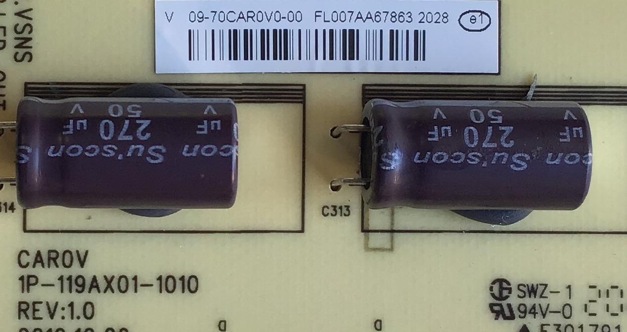 FUENTE DE PODER PARA TV VIZIO / NUMERO DE PARTE 09-70CAR0V0-00 / 1P-119AX01-1010 / E301791 / PANEL SD700DUS-5 / MODELOS V705-H3 / V705-H13 / V705-H13 LFTRZONW / V705-H13 LFTRZOLW - Imagen 2