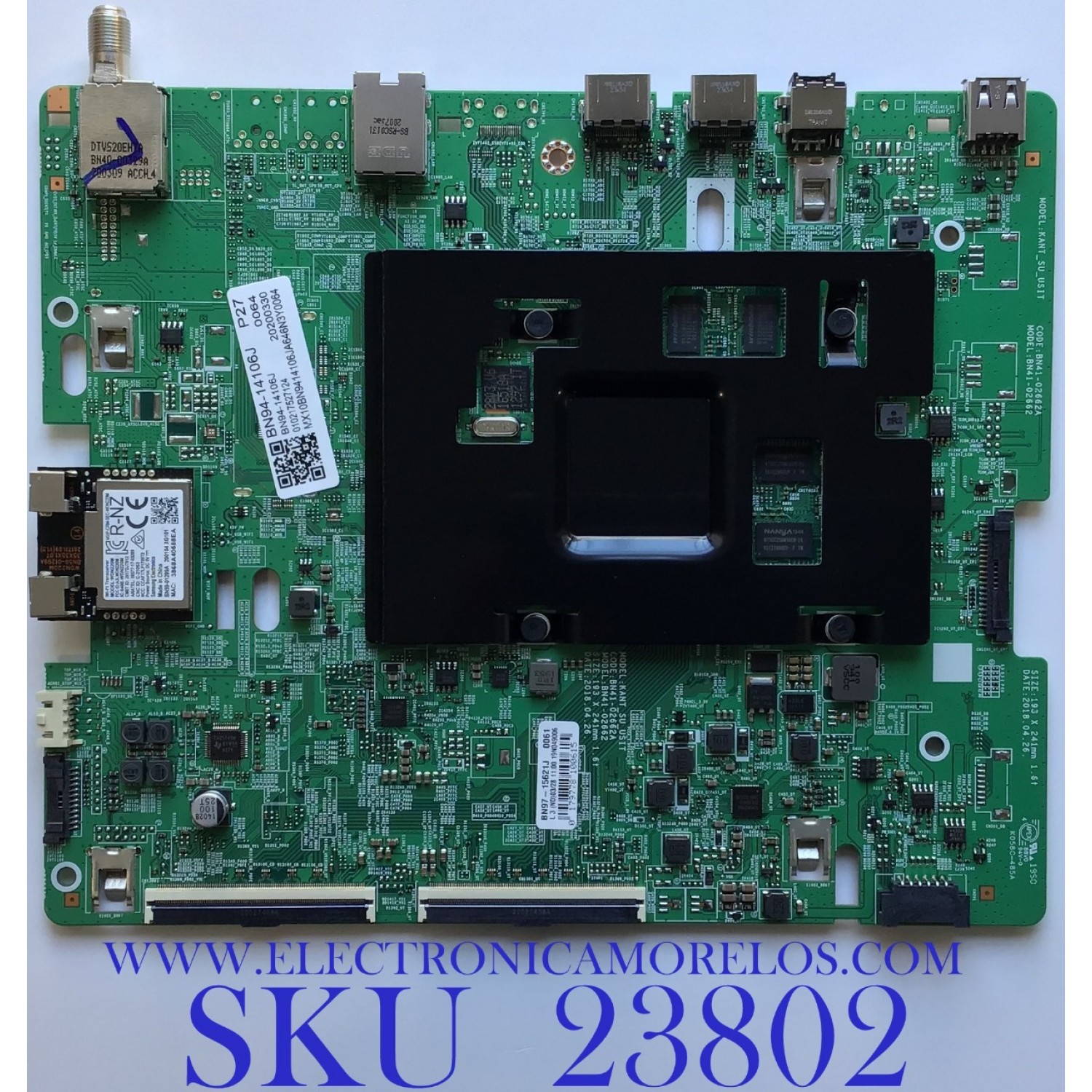 MAIN PARA TV SAMSUNG 4K·UHD·HDR ((SMART TV)) / NUMERO DE PARTE BN94-14106J / BN41-02662A / BN97-15621J / BN9414106J / PANEL CY-GN070HGPV1H / DISPLAY CC700PV1D VER.01 / MODELOS UN70NU6900 / UN70NU6900FXZA YA02 / UN70TU7000 / UN70TU7000WXZA UB03