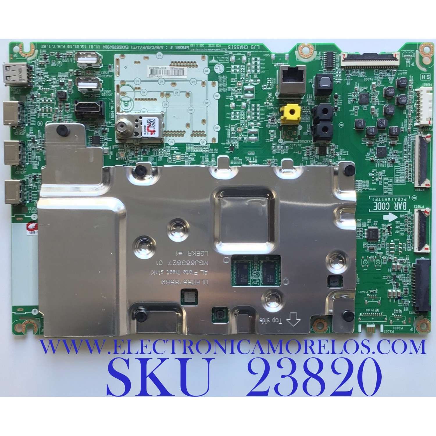 MAIN PARA TV LG OLED 4K UHD SMART TV / NUMERO DE PARTE EBT65973003 / EAX68784904 / EAX68784904(1.0) / PANEL AC650AQL EMA1 / OLED65B9PUA / OLED65B9PUA.DUSQLJR