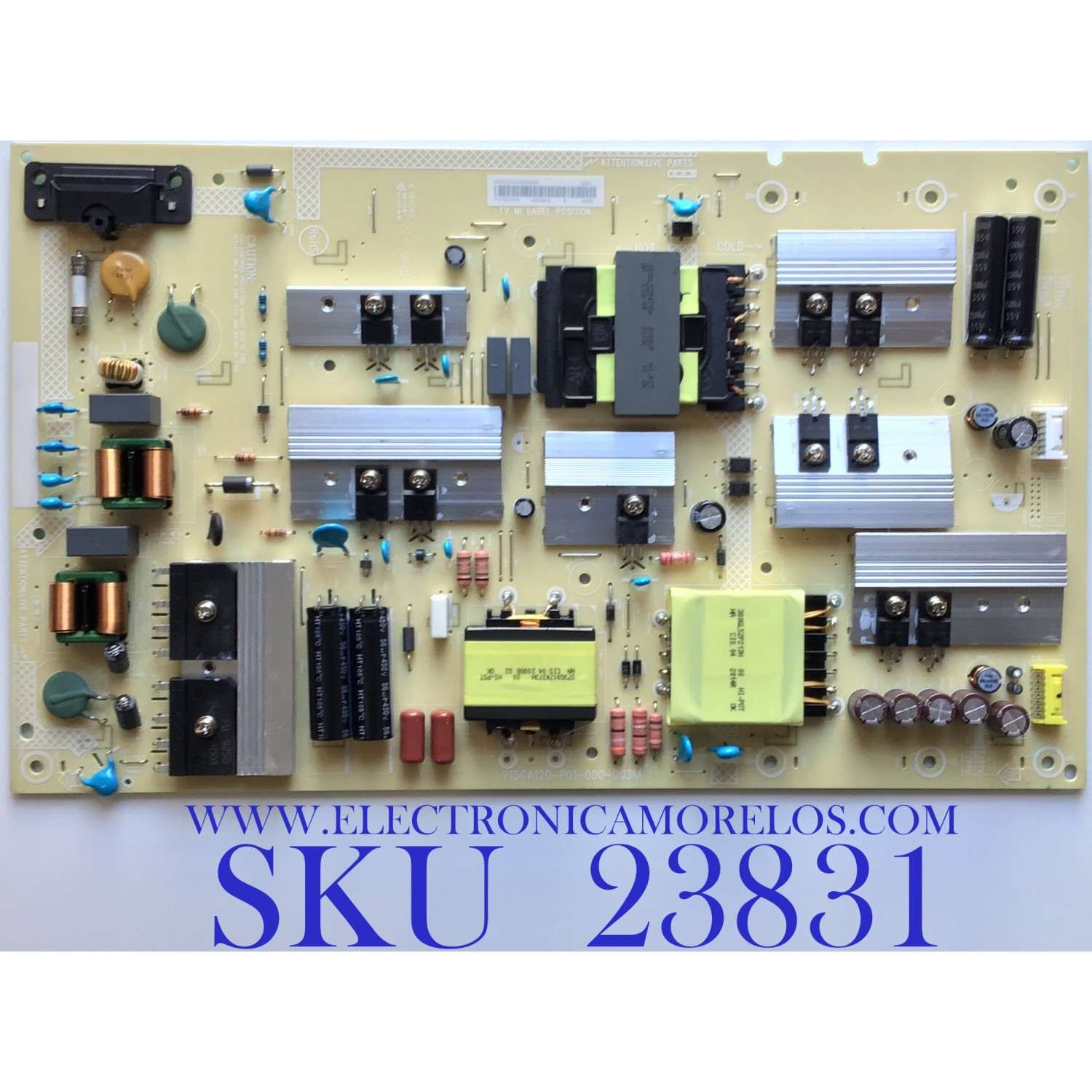 FUENTE DE PODER PARA TV VIZIO / NUMERO DE PARTE ADTVJ1825ABC / 715GA120-P01-000-003M / (X)ADTVJ1825ABC / PANEL TPT550U1-QVN05.U REV:S5DB1H / MODELO M55Q8-H1 LTYWZLKW