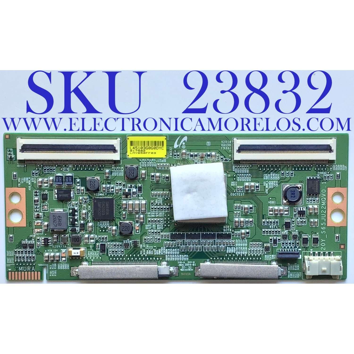 T-CON PARA TV SONY / NUMERO DE PARTE LJ94-45103G / 20Y-S65JU22MQV0.1 / 45103G / PANEL YDAF065DND01 / MODELO XBR-65X900H / XBR65X900H