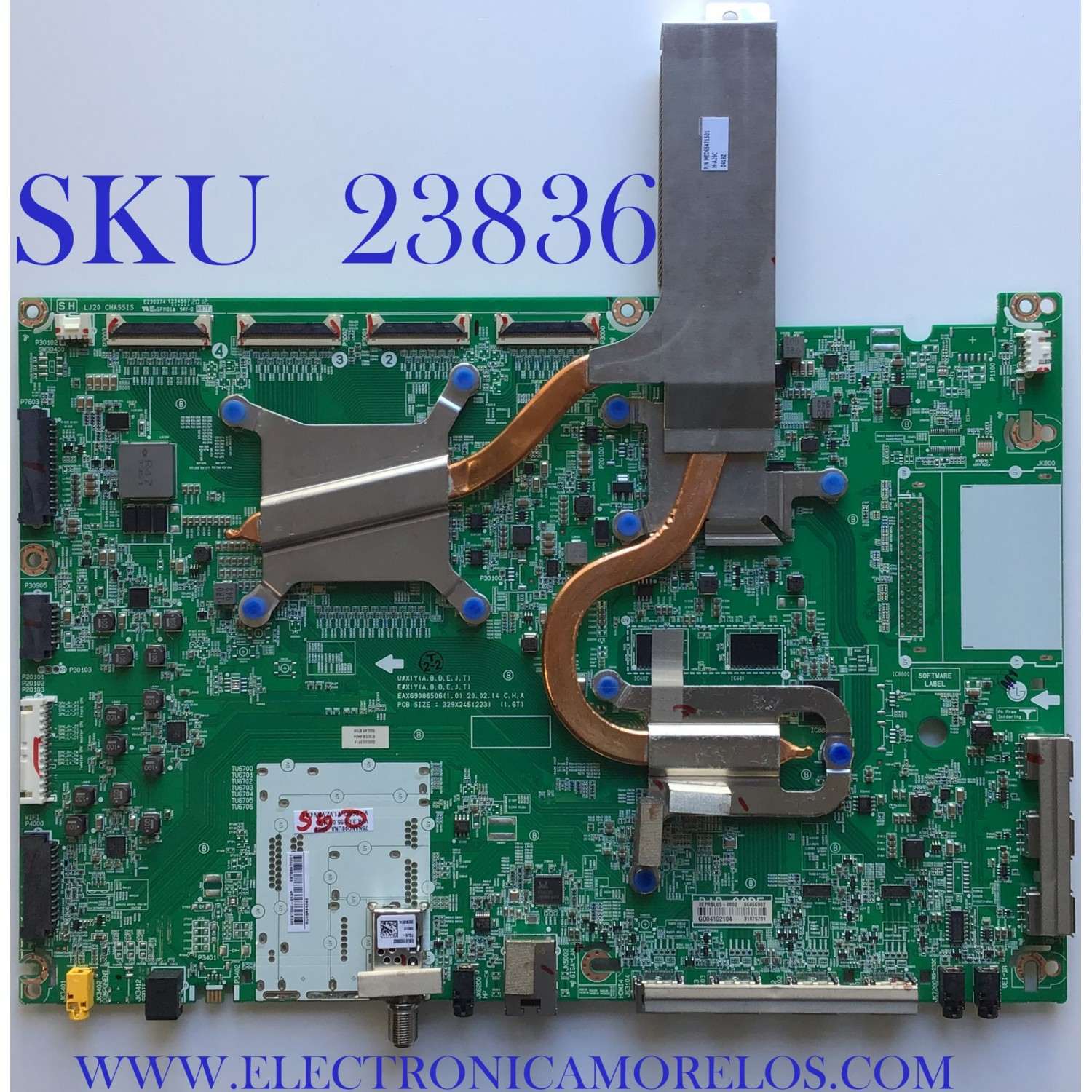 MAIN PARA TV LG NANOCELL AI THINQ 8K SMART TV / NUMERO DE PARTE EBT66472001 / EAX69086506(1.0) / 66066902 /  PANEL NC750DZD-AAJH1 / DISPLAY LC750DZ5(SM)(A1) / MODELO 75NANO99UNA / 75NAN099UNA / 75NANO99UNA.AUSWLJR