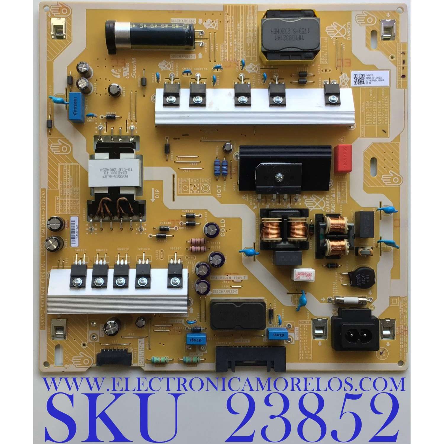 FUENTE DE PODER PARA TV SAMSUNG / NUMERO DE PARTE BN44-01062A / L55E8_TSM / BN4401062A / PANEL´S CY-RT055FGLV3H / CY-RT055FGAV3H / MODELOS QN55Q7DTAFXZA / QN55Q70TAFXZA / QN55Q7DTAFXZA FF02 / QN55Q70TAFXZA FB03 / QN55Q70TAFXZA EB03 / QN55Q70TAFXZA AC05