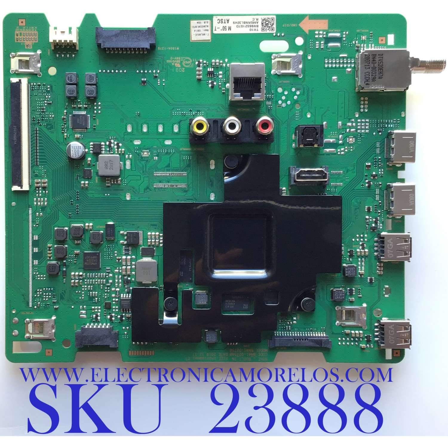 MAIN PARA TV SAMSUNG 4K·UHD·HDR ((SMART TV)) / NUMERO DE PARTE BN96-52107D / BN41-02756B / BN9652107D / SUSTITUTAS BN94-15274U / BN94-15765G / PANEL CY-BT050HGPV1H / DISPLAY CC500PV6D VER.01 / MODELOS UN50TU80 / UN50TU8000FXZA / YA01 / YA11 / YB06 / YB12