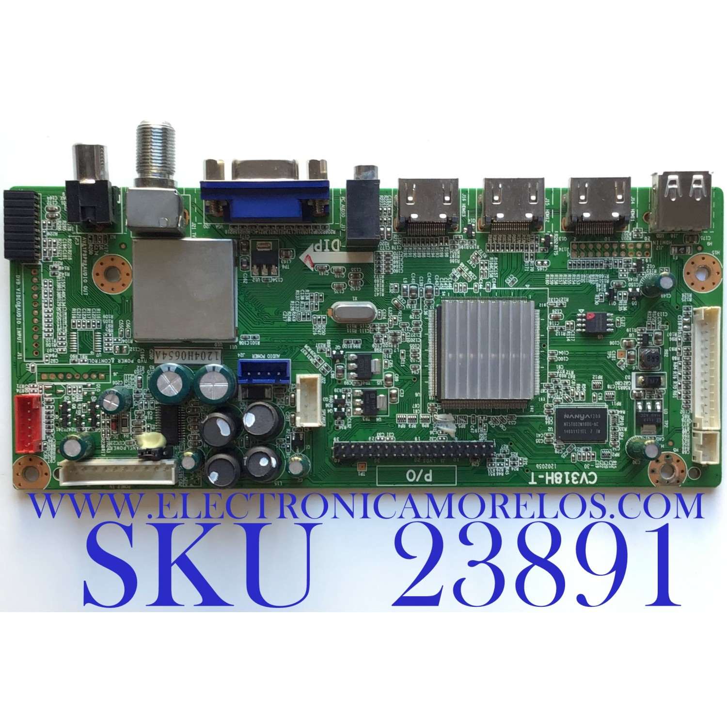 MAIN PARA TV SEIKI / NUMERO DE PARTE TI12230-2 / CV318H-T / 890-M00-0LN03 / 1204H0656A / 1.80.18.00101 / PANEL T460HW08 V.D / MODELO SE461TS