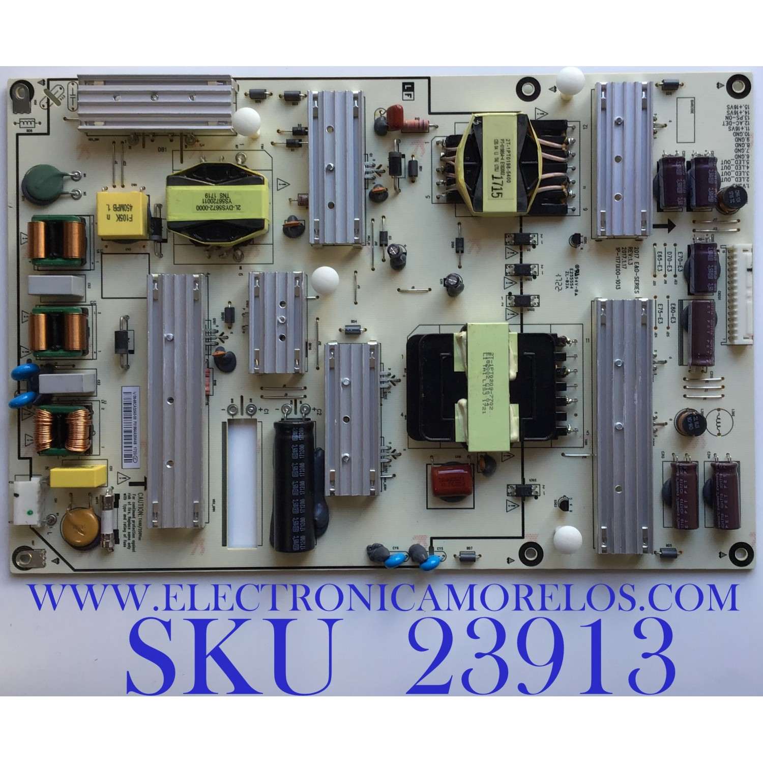 FUENTE DE PODER PARA TV VIZIO / NUMERO DE PARTE 09-65CAQ040-00 / 1P-1171X00-1013 / PANEL S650DUA-2 / MODELO E65-E3 LFTIVKLT