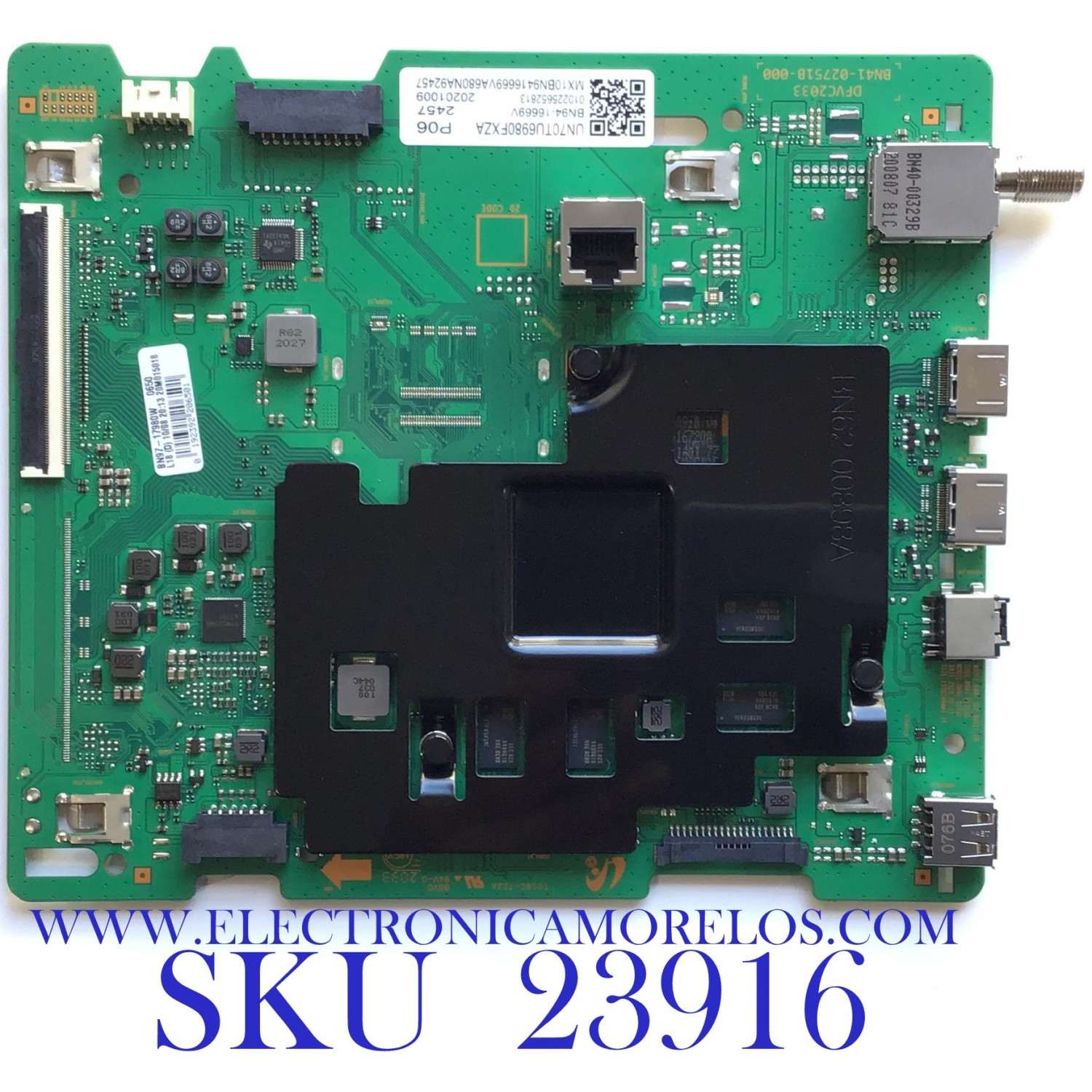 MAIN PARA TV SAMSUNG 4K·UHD·HDR / NUMERO DE PARTE BN94-16669V / BN41-02751B / BN97-17980W / BN97-18562A / BN96-53975A / BN9416669V / PANEL CY-BT070HGSV2H / DISPLAY JE695R3HD7K / BN96-51823A / MODELO UN70TU6980 / UN70TU6980FXZA / UN70TU6980FXZA UB02