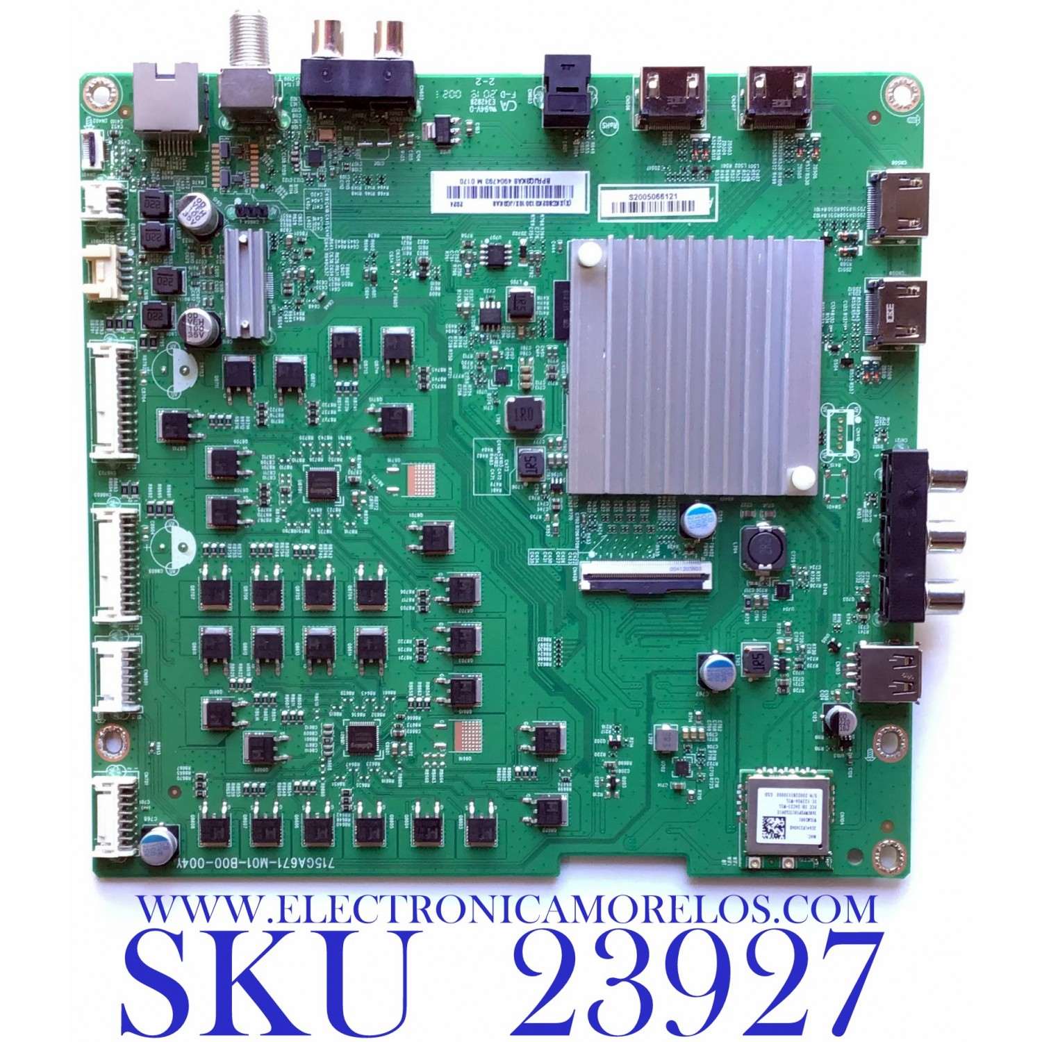 MAIN PARA SMART TV VIZIO HDR 4K RESOLUCION (3840 X 2160) / NUM DE PARTE 756TXKCB02K013 / XKCB02K013 / 715GA671-M01-B00-004Y  / PANEL TPT550U1-QVN05.U REV:S5DB1J / DISPLAY 5555T32S18 / MODELOS M55Q7-H1 / M55Q7-H1 LTCWZXKW / M55Q7-H1 LTCWZXLX