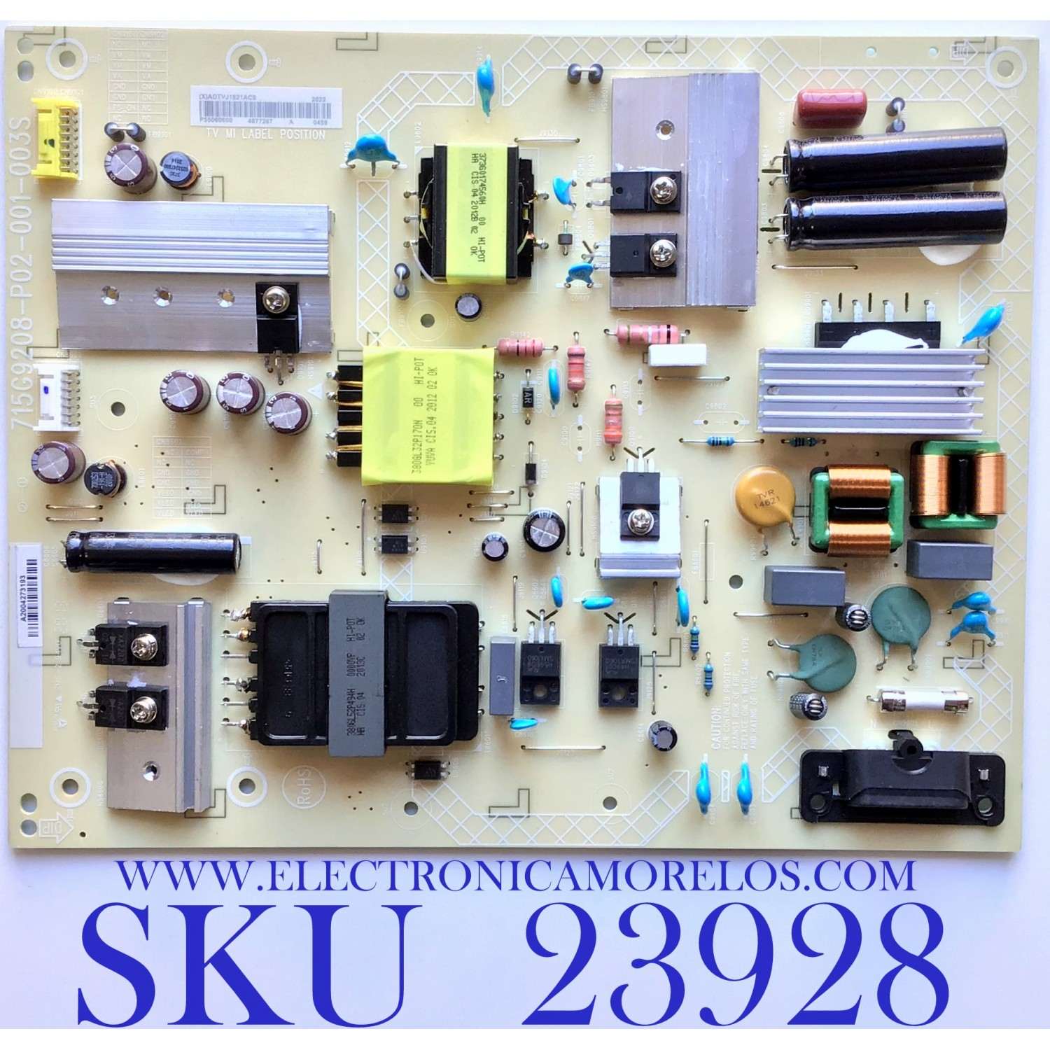 FUENTE DE PODER PARA TV VIZIO / NUMERO DE PARTE ADTVJ1821AC6 / 715G9208-P02-001-003S / (X)ADTVJ1821AC6 / PANEL TPT550U1-QVN05.U REV:S5DB1J / MODELOS M55Q7-H1 / M55Q7-H1 LTCWZXKW / M55Q7-H1 LTCWZXLX