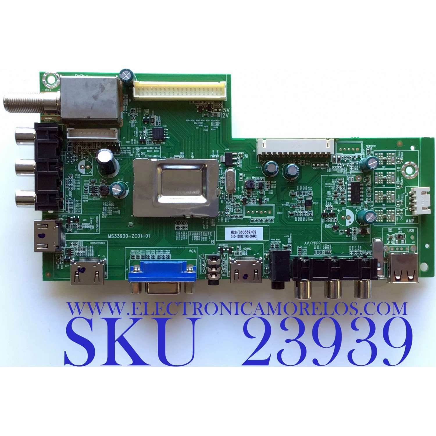 MAIN PARA TV HAIER / NUMERO DE PARTE  510-150327142 / MS33930-ZC01-01 / M28/G60569/09 / PANEL V500HJ1-PE8 / MODELO 50E3500