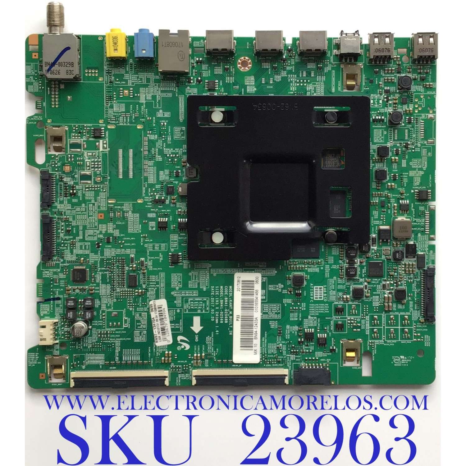 MAIN PARA SMART TV SAMSUNG 4K UHD / NUMERO DE PARTE BN94-12433A / BN41-02568B / BN97-13470A / MODELOS UN55MU6300FXZA FA01 / UN55MU6300FXZA FF05