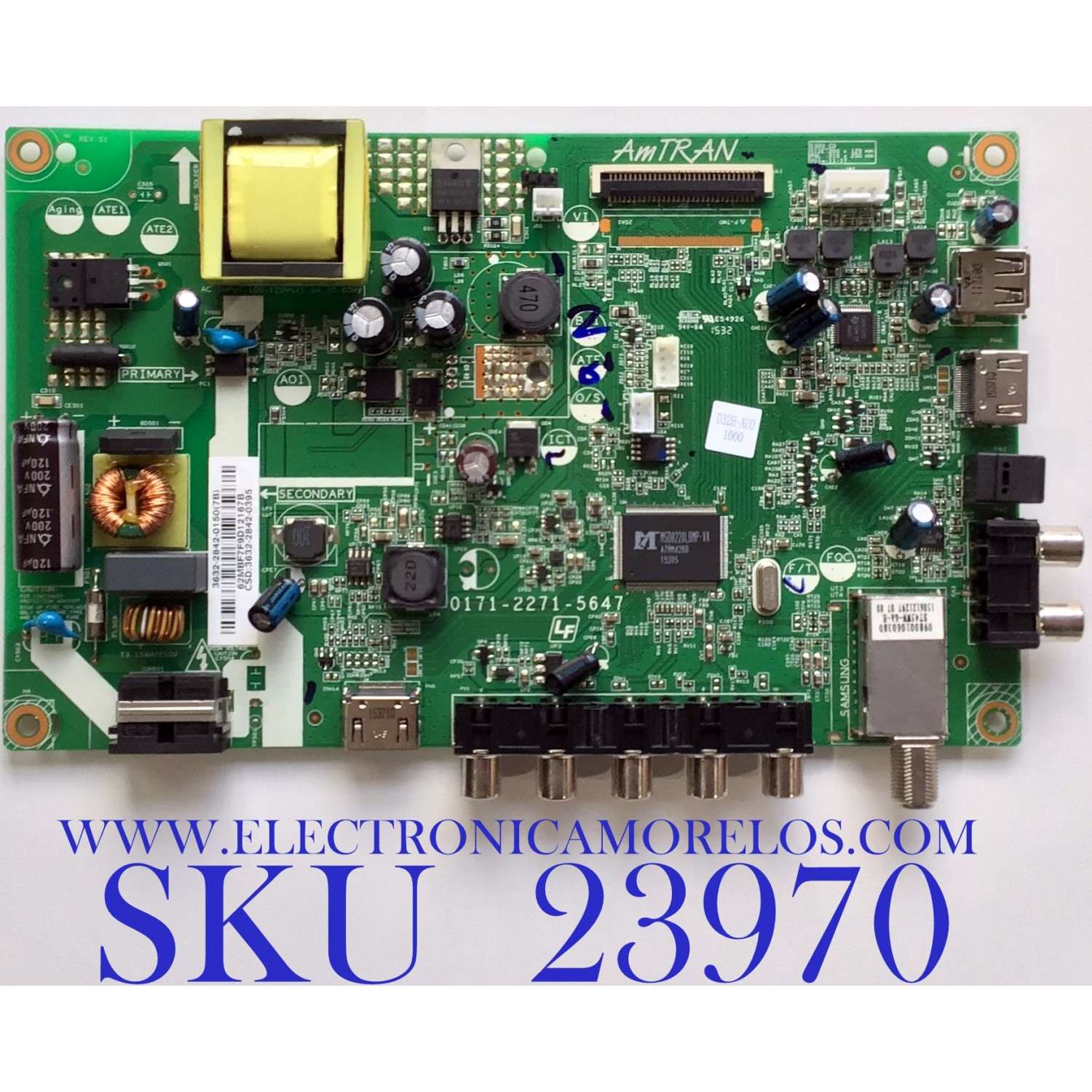 MAIN FUENTE PARA TV VIZIO / NUMERO DE PARTE  3632-2842-0150 / 0171-2271-5647 / 3632-2842-0395 / MODELO D32X-D1 LTTUKBS