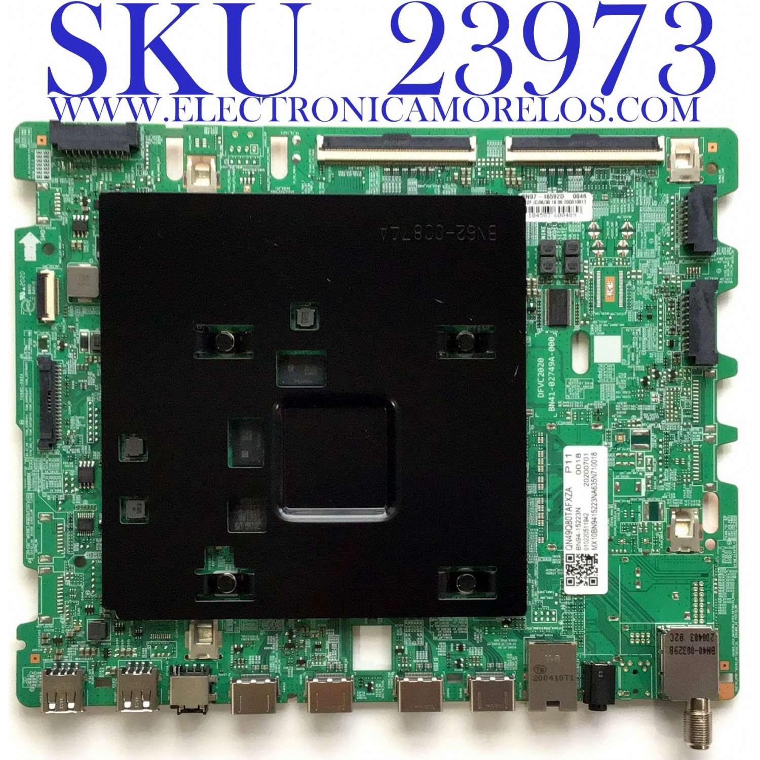 MAIN PARA SMART TV SAMSUNG QLED 4K / NUMERO DE PARTE  BN94-15223N / BN41-02749A / BN97-16592D / PANEL CY-TT049HMLV1H / MODELO QN49Q80TAFXZA FA01