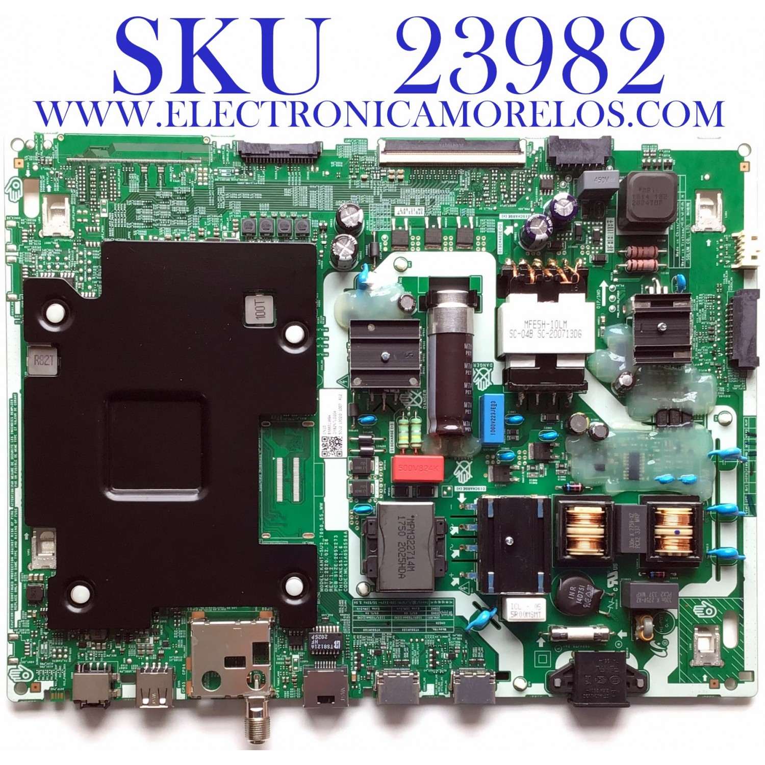 MAIN FUENTE (COMBO) PARA TV SAMSUNG 4K·UHD·HDR / NUMERO DE PARTE BN96-51369A / ML41A050594A / BN9651369A / KANT-SU2_7000_55_WW / VT50UH160 / T500QVN04.0 / MODELOS UN50TU700DFXZA AB03 / UN50TU7000FXZA AB03 / UN50TU7000FXZX AB03 / UN50TU7000FXZC AB03