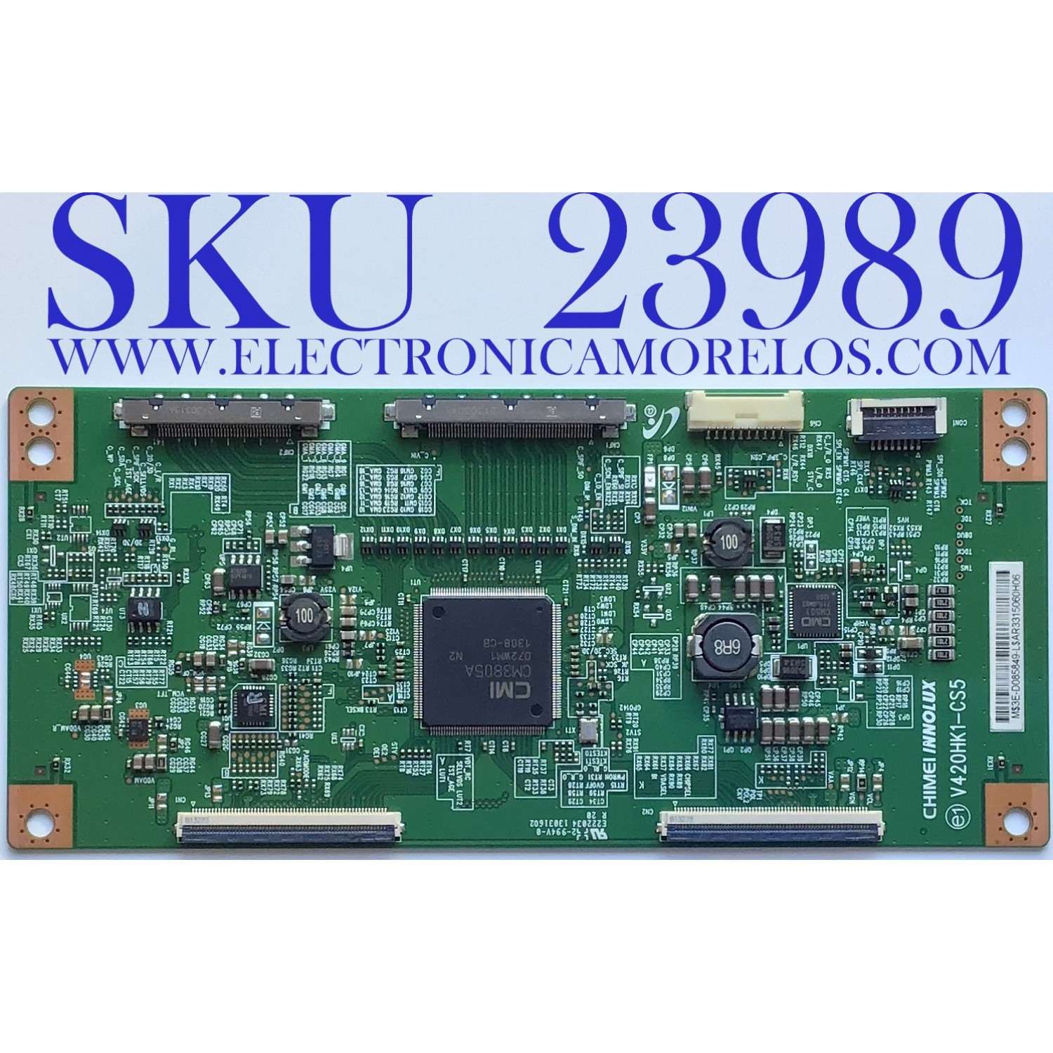 T-CON PARA TV PANASONIC / NUMERO DE PARTE 3E-D085849 / V420HK1-CS5 / PANEL V580HK1-LS6 REV.C2 / MODELO TC-58LE64