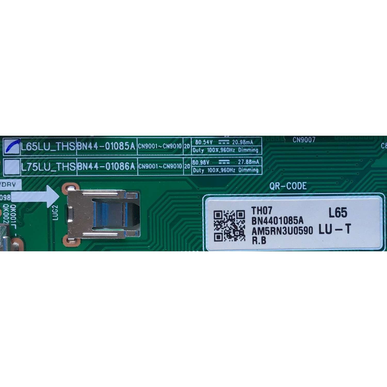 LED DRIVER PARA TV ASMSUNG / NUMERO DE PARTE  BN44-01085A / L65LU_THS / BN4401085A / PANEL CY-TR065FLAVCH  / MODELO QN65LST7TAFXZA AA01 - Imagen 2