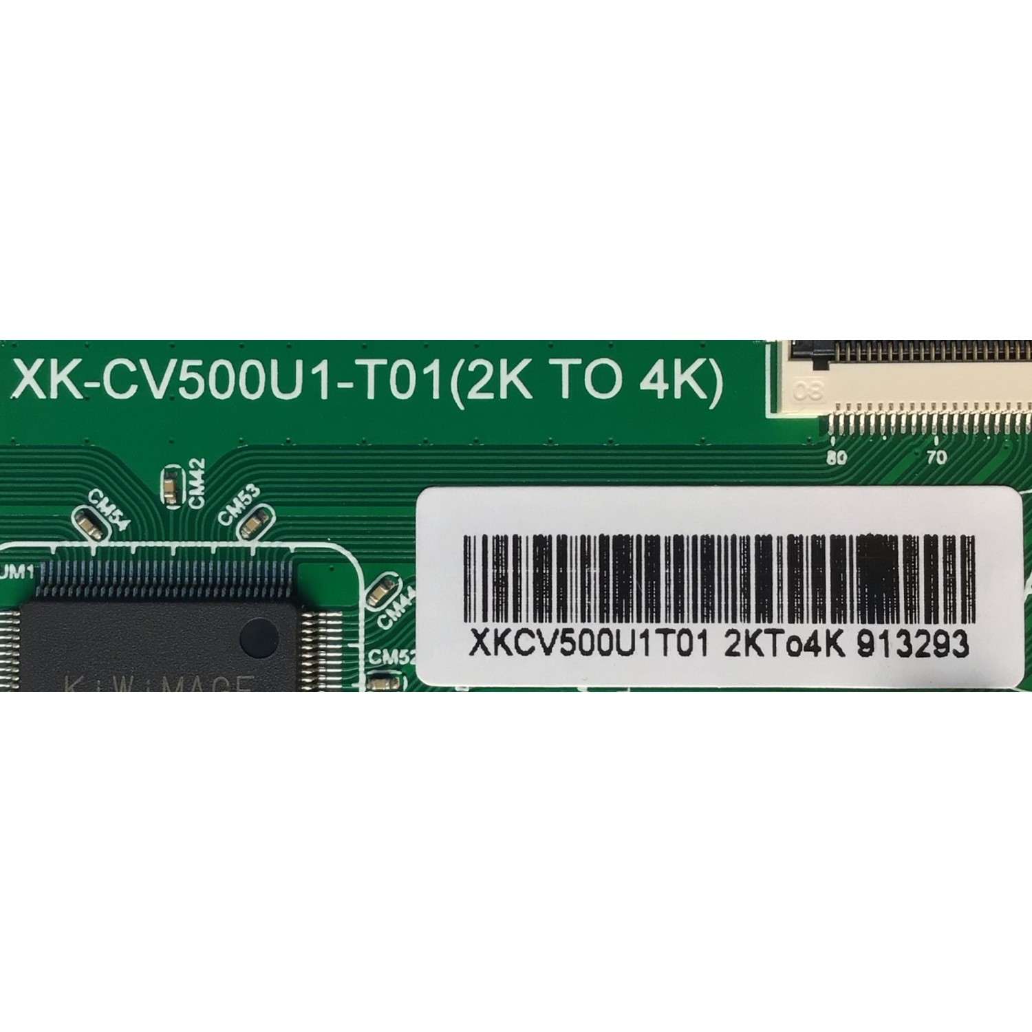 T-CON PARA TV ELEMENT / NUMERO DE PARTE  XKCV500U1T01 / XK-CV500U1-T01(2K TO 4K) / PANEL CV500U1-T01 / MODELO E2SW5018 - Imagen 2