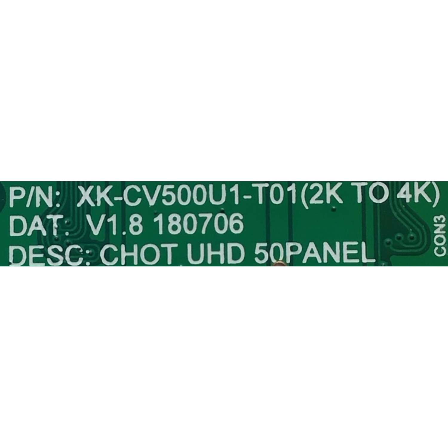 T-CON PARA TV ELEMENT / NUMERO DE PARTE  XKCV500U1T01 / XK-CV500U1-T01(2K TO 4K) / PANEL CV500U1-T01 / MODELO E2SW5018 - Imagen 3