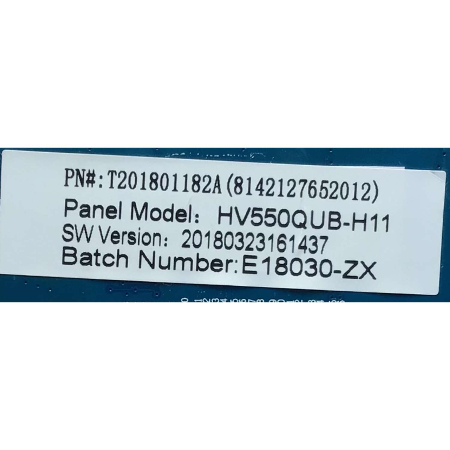 MAIN FUENTE PARA TV ELEMENT / NUMERO DE PARTE  8142127652013 / CV6586H-A50 / 8142127652012 / T20181182A / 7.D6586HA50110.4A3  / 82K02291803FA0122 / 20180323161437 / E18031-ZX / PANEL CN550CN7211 / MODELO E4SFT5517 - Imagen 2