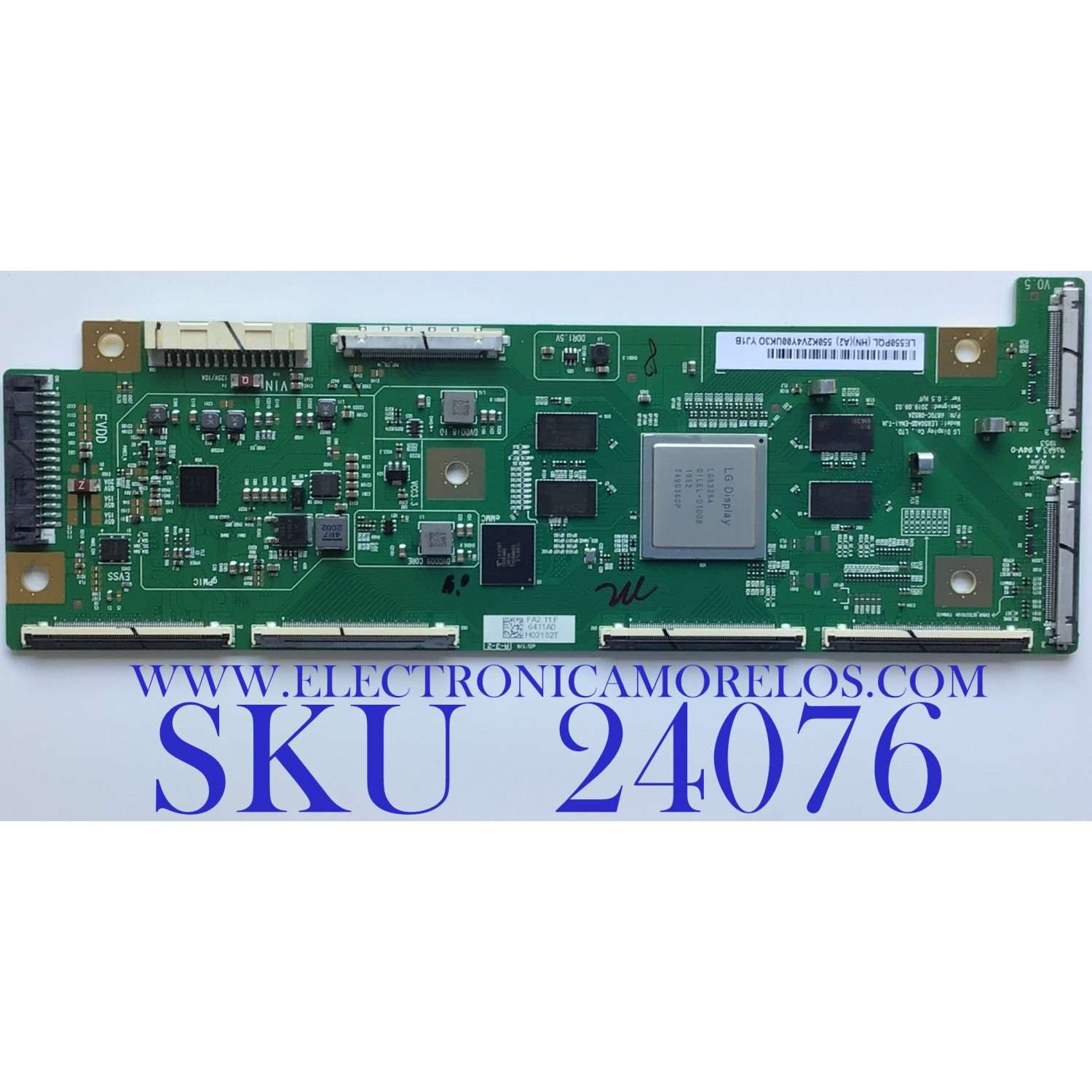 T-CON PARA TV LG OLED / NUMERO DE PARTE 6871L-6411A / 6870C-0852A / LE550PQL (HN)(A2) / 6411A / PANEL AC550AQL / MODELO OLED55GXPUA / OLED55GXPUA.DUSQLJR / OLED55CXPUA / OLED55CXPUA.DUSQLJR / OLED55BXPUA.DUSQLJR