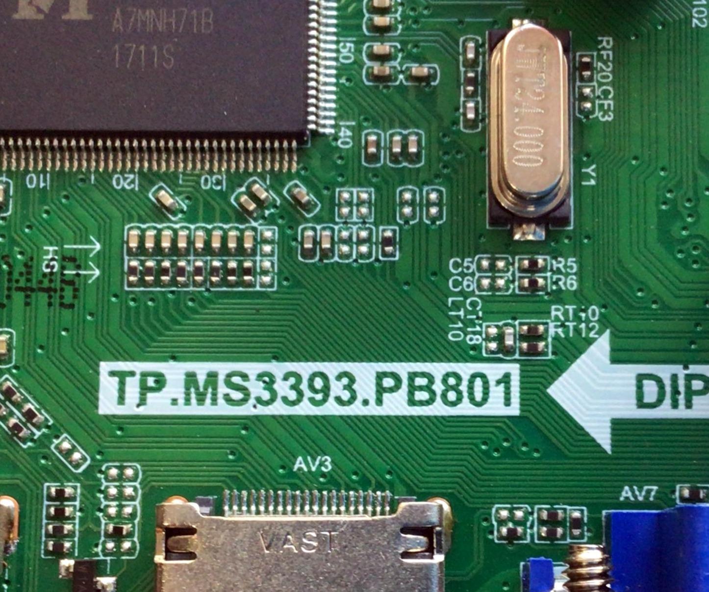 MAIN PARA TV ELEMENT / NUMERO DE PARTE  K17031044 / TP.MS3393.PB801 / K17031044-0A02693 / 21005686 / KR17-0037 / 20170315_163610 / PANEL MD5004YTIF / MODELO ELFW5017 - Imagen 3