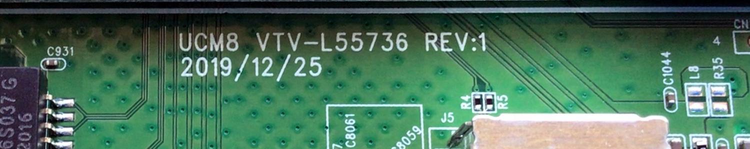 MAIN PARA TV TOSHIBA / NUMERO DE PARTE 631V0Q001B0 / VTV-L55736 / 691V0Q001B0 REV:C1 / 7160248-5 / VTV-L55736 REV:1 / PANEL K430WDCRA-UF300A5 / MODELO 43LF621U21 - Imagen 3