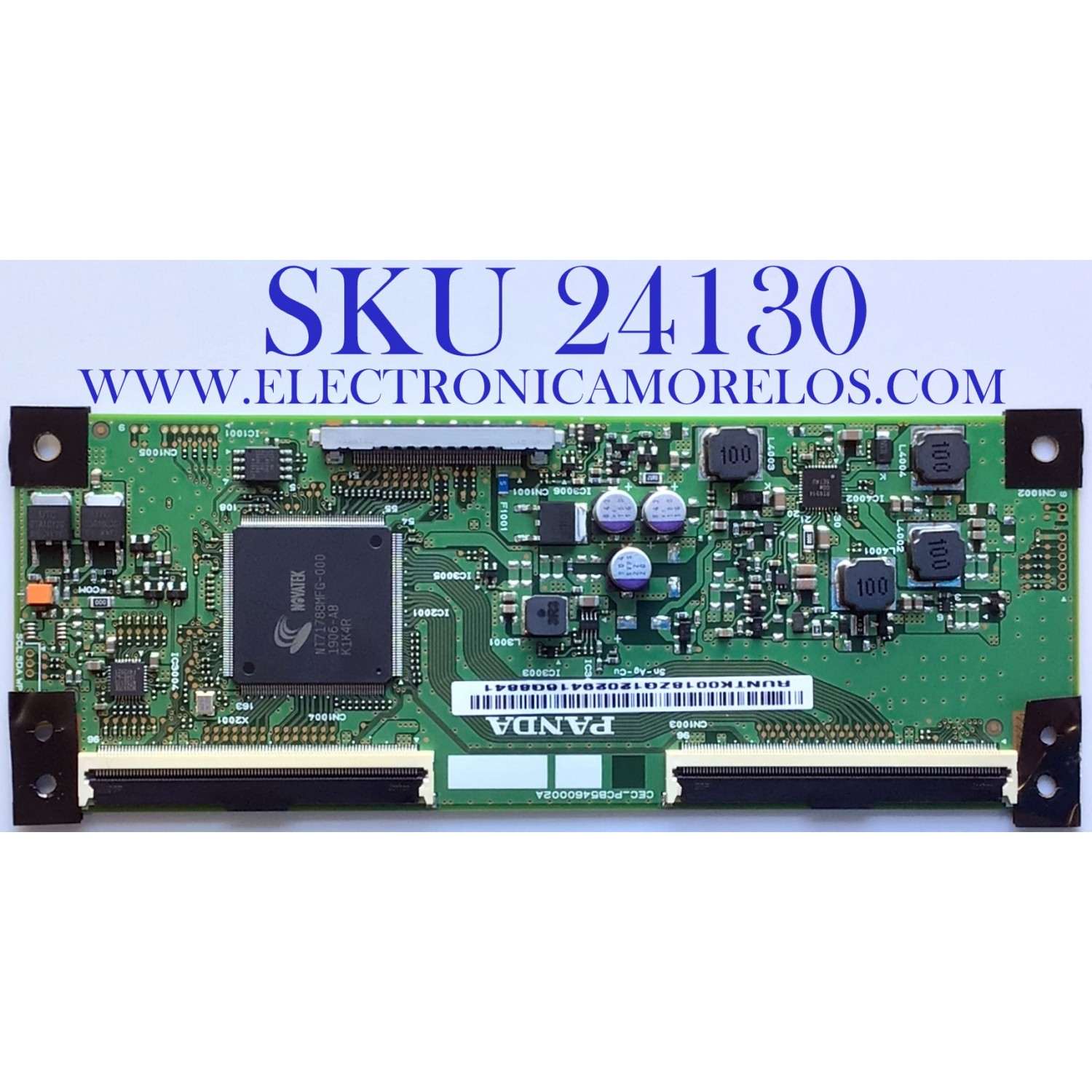 T-CON PARA TV VIZIO / ONN / NUMERO DE PARTE RUNTK0018ZG / CEC_PCB5460002A / PCB5460002A / RUNTK0018 ZG / PANEL'S TPT5500F2-PU2L03.Q REV:S03J / TPT550F2-PU2L03.Q REV:S03M / DISPLAY LC546PUL2L 03 / MODELOS V555-G1 LTCDYILW / V555-G1 LTCDYILV / ONA55UB19E06