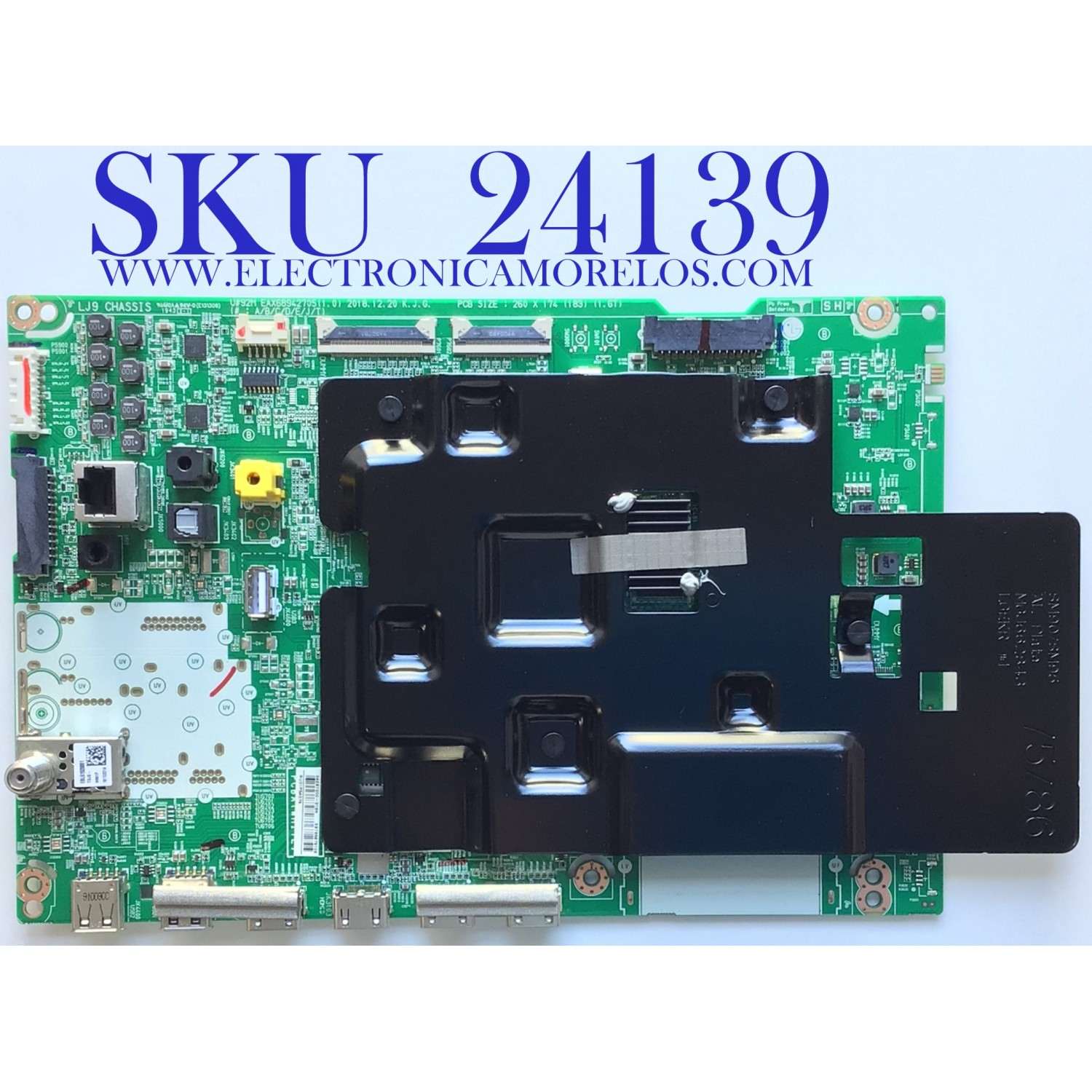 MAIN PARA SMART TV LG 4K UHD CON HDR RESOLUCION (3,840 x 2,160) / NUMERO DE PARTE  EBT65973103 / EAX68942705 (1.0) / PANEL NC750DQD-AAHH1 / MODELO 75SM9070PUA.BUSYLJR