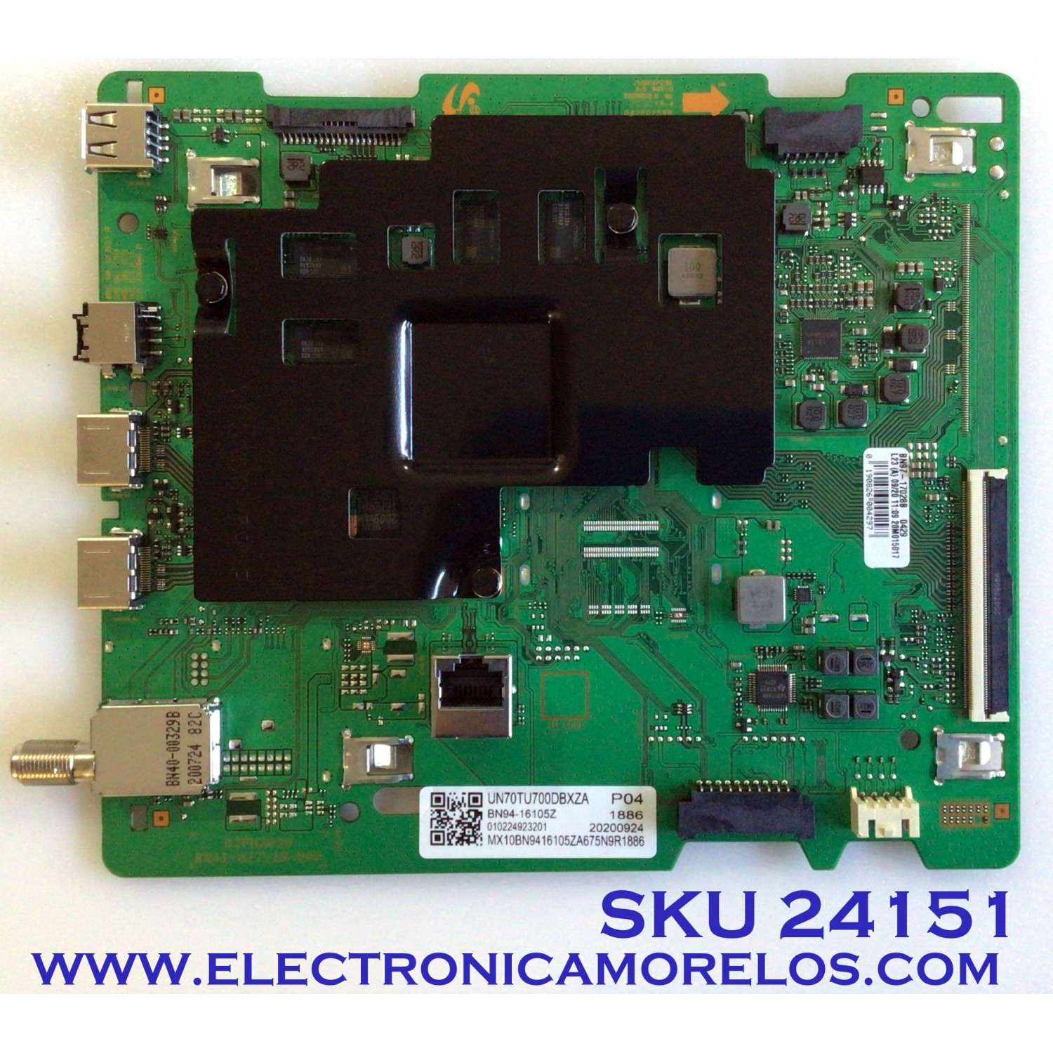 MAIN PARA TV SAMSUNG 4K·UHD·HDR / NUMERO DE PARTE BN94-16105Z / BN41-02751B / BN41-02751C / BN97-17028B / BN97-17444R / PANEL CY-BT070HGSV4H / DISPLAY JE695R3HD7K / 51823A / MODELOS UN70TU700DBXZA UA03 / UN70TU700DBXZA UB05 / UN70TU7000BXZA UA03