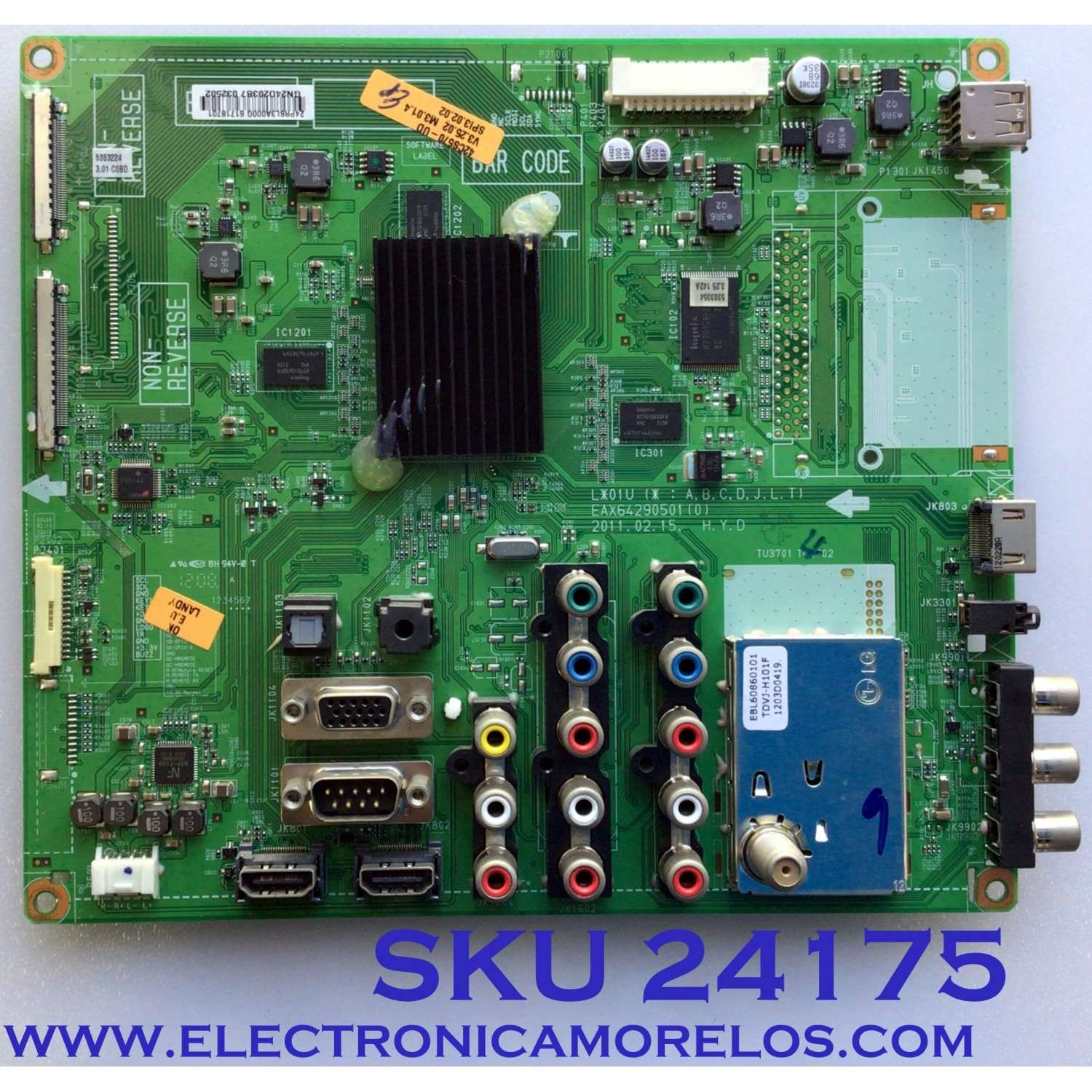 MAIN PARA TV LG / NUMERO DE PARTE EBR73114015 / 61718701 / EAX64290501 / PANEL LC420WUF (SC)(A2)/  MODELO 42CS570-UD / 42CS570-UD.AUSYLJR