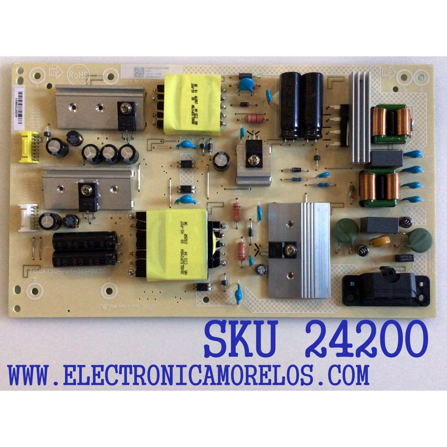 FUENTE DE PODER PARA TV VIZIO 4K HDR SMART TV / NUMERO DE PARTE ADTVK1811XB8 / 715GA750-P01-001-003S / VK1811XB8 / PANEL TPT430B5-GT013.H REV:S1G / MODELOS V435-H11 / V435-H11 LTM5ZG / V435-H1 / V435-H1 LTN5ZG / V435-H1 LTM5ZG