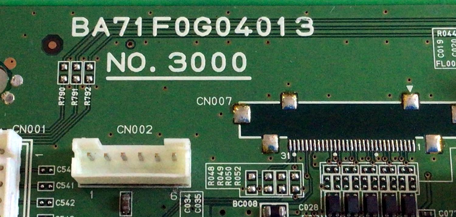 MAIN PARA TV SYLVANIA / NUMERO DE PARTE A71F9UH / BA71F0G04013 / PL1718-8 / 071106PD9A / PANEL UF320XH / MODELO LC320SS8A - Imagen 2