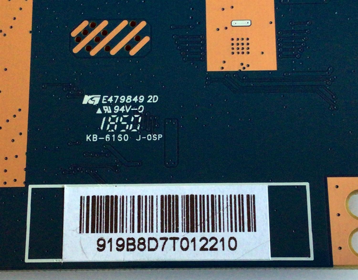T-CON PARA TV ELEMENT / NUMERO DE PARTE  919B8D / JUC7.820.0223012 / PANEL C500F18-E61-P / MODELO E2SW5018 - Imagen 2