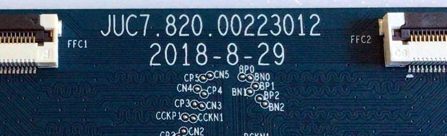 T-CON PARA TV ELEMENT / NUMERO DE PARTE  919B8D / JUC7.820.0223012 / PANEL C500F18-E61-P / MODELO E2SW5018 - Imagen 3