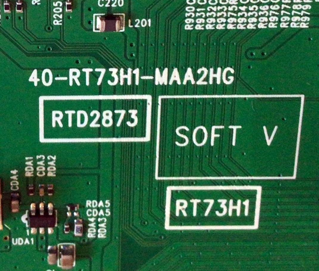 MAIN PARA TV TCL / NUMERO DE PARTE SVSRT73003-MA200AA / 40-RT73H1-MAA2HG / V8-RT73K01 / RTD2873 / RT73H1 / PANEL LVU550NDBL / DISPLAY T550QVN05.6 / MODELO 55R625 - Imagen 3