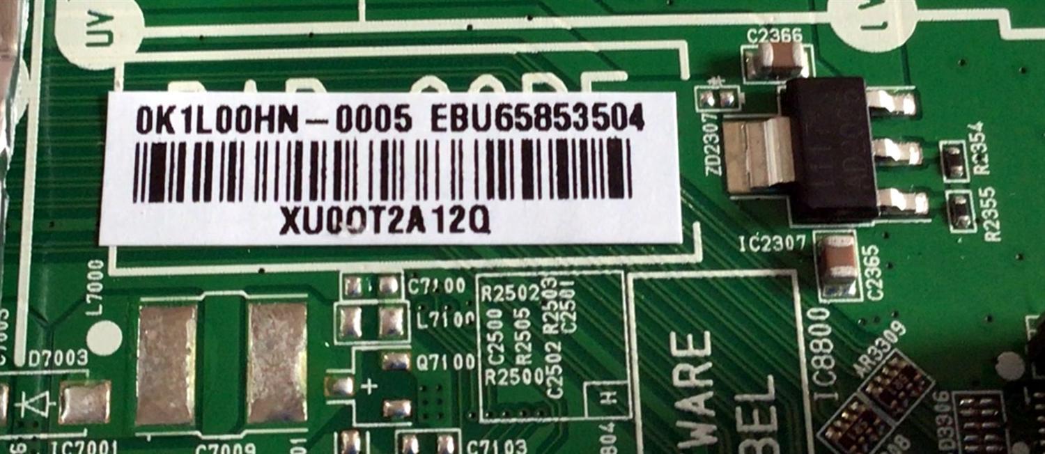 MAIN PARA TV LG / NUMERO DE PARTE EBU65853504 / EAX69083603 / 65853504 / EAX69083603(1.0) / PANEL'S NC430DQG-AAHX1 / NC430DQG-AAHX3 / DISPLAY LC430DQJ (SL)(A2) / MODELOS 43UN7300AUD / 43UN7300AUD.BUSWLJM / 43UN7300PUF / 43UN7300PUF.BUSWLJM - Imagen 3