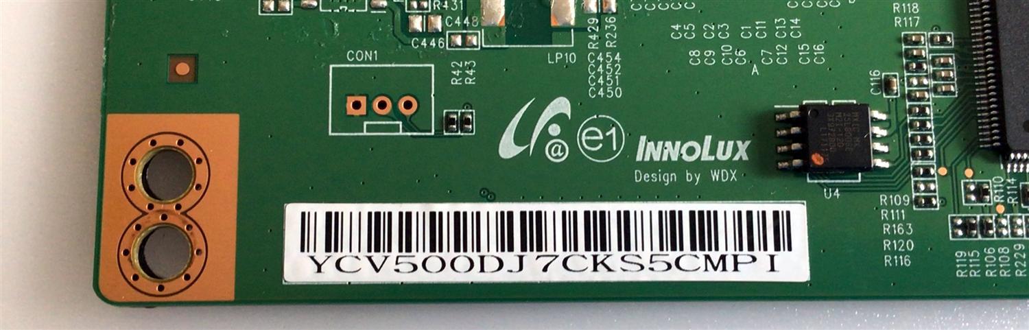 T-CON PARA TV ELEMENT NUMERO DE PARTE V500DJ7-CKS5 / YCV500DJ7CKS5CMPI / PANEL MD5005YTIF / MODELO ELFW5017 R712RRR - Imagen 2