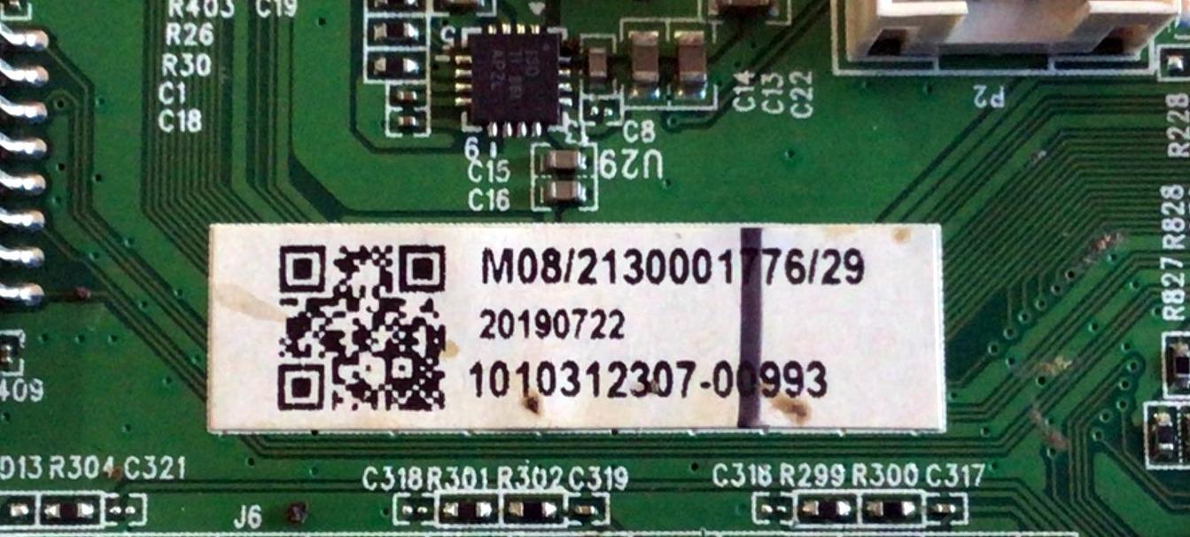 MAIN PARA TV HITACHI / NUMERO DE PARTE 515C16010M08 / MS16010-ZC01-01 / 1010312307 / M19046-MT / E022M394-C1 / E168066 / PANEL CC575PU1L01 / MODELO 58C61 - Imagen 2