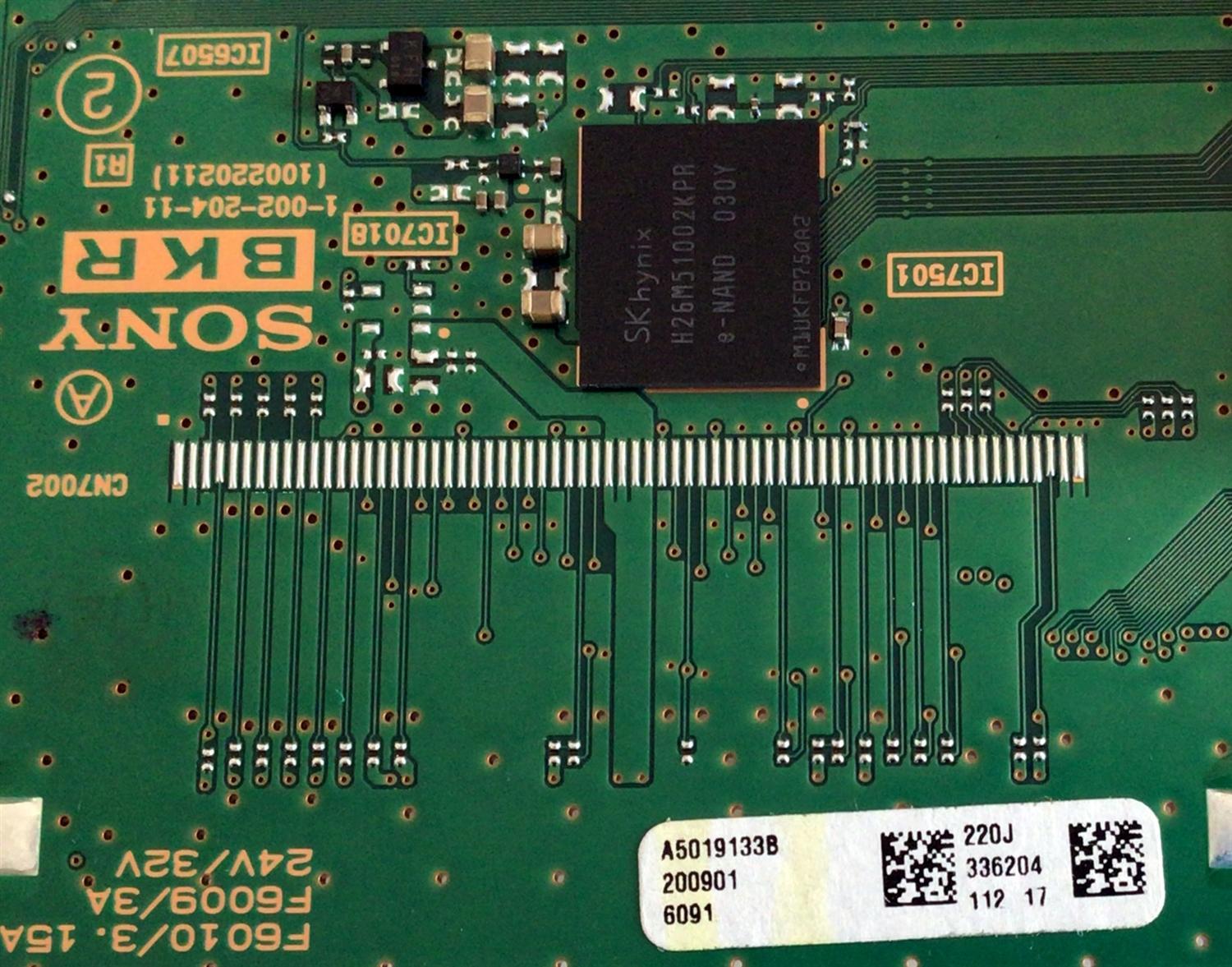 MAIN ORIGINAL PARA TV SONY / NUMERO DE PARTE A5019133B / 1-002-204-11 / 100220211 / A5019133B 220J / A-5019-133-B / PANEL'S YSAF055CNS01 / DISPLAY ST5461D11-1 VER.2.1 / MODELOS KD-55X75CH / KD55X75CH - Imagen 3