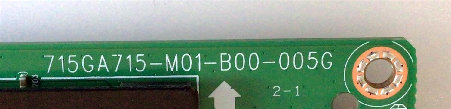 MAIN PARA TV INSIGNIA / NUMERO DE PARTE GXKCB02K042 / 715GA715-M01-B00-005G / 715GA715-M01-B00-005K / GXKCB02K042000X / PANEL TPT550U1-QVN05.U REV:S57B1AY / MODELO NS-55DF710NA21 - Imagen 2