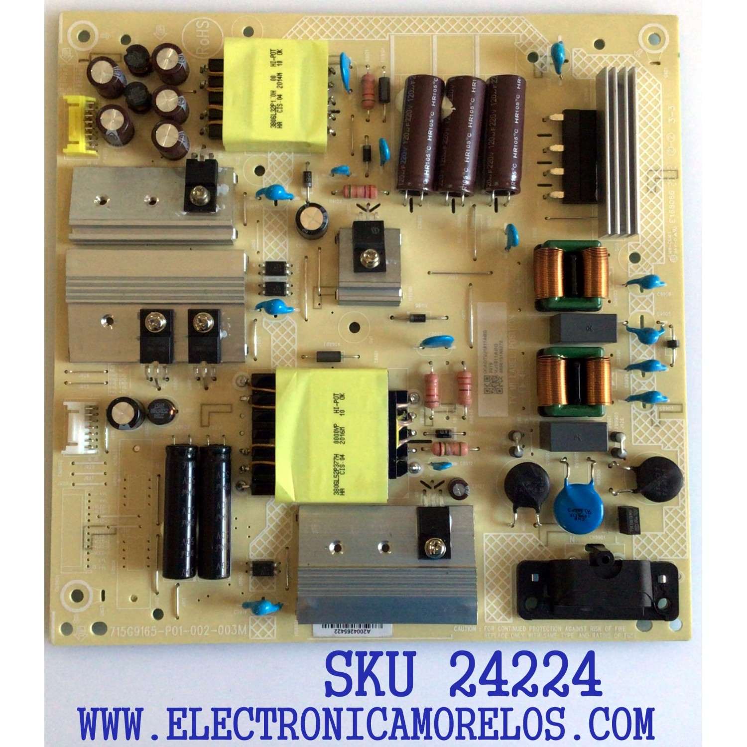 FUENTE DE PODER PARA TV VIZIO NUMERO DE PARTE ADTVJ1811ABG / 715G9165-P01-002-003M / PANEL´S TPT550U1-QVN05.U REV:S57B1AK / MODELOS V555-H1 / V555-H11 / V555-H11 LTMWZHLW / V555-H1 LTCDZHKW / V555-H1 LMXWZHPX 