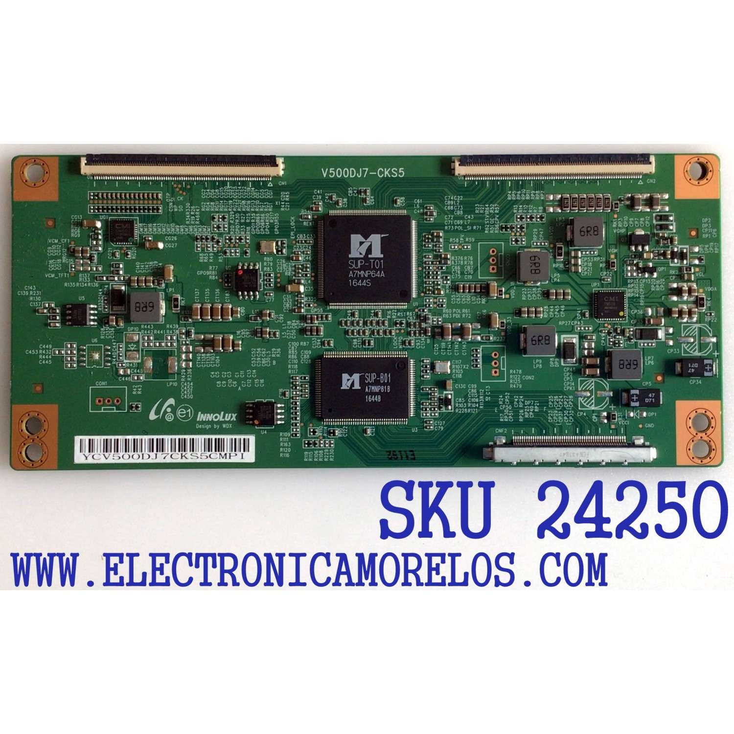 T-CON PARA TV ELEMENT NUMERO DE PARTE V500DJ7-CKS5 / YCV500DJ7CKS5CMPI / PANEL MD5005YTIF / MODELO ELFW5017 R712RRR