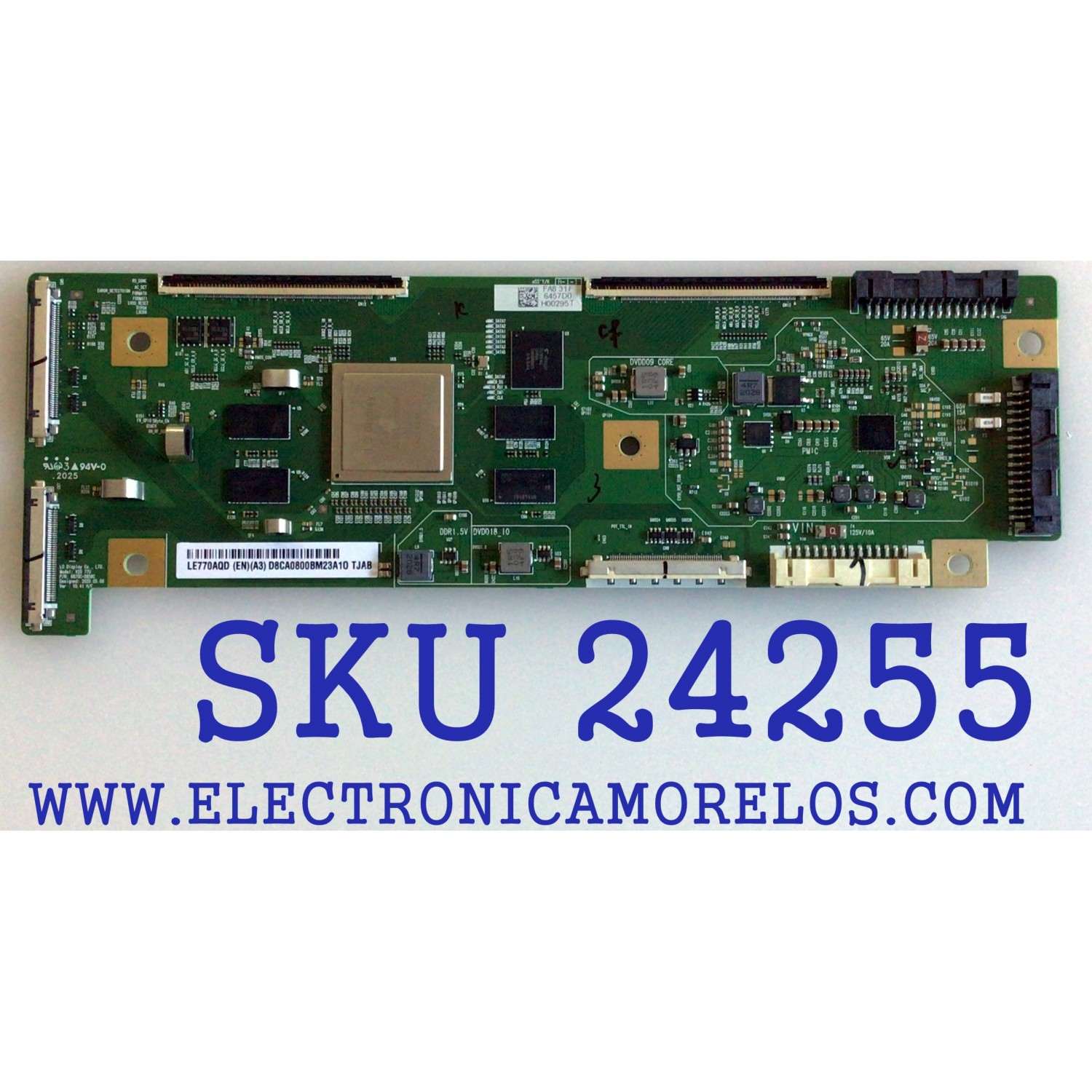 T-CON PARA TV LG 4K UHD HDR SMART TV / NUMERO DE PARTE 6871L-6457D / 6870C-0858C / LE770AQD (EN)(A3) / 6457D / PANEL LE770AQD (EN)(A4) / MODELOS OLED77GXPUA / OLED77CXAUA / OLED77CXPUA / OLED77GXPUA.BUSWLJR / OLED77CXAUA.BUSWLJR / OLED77CXPUA.BUSWLJR