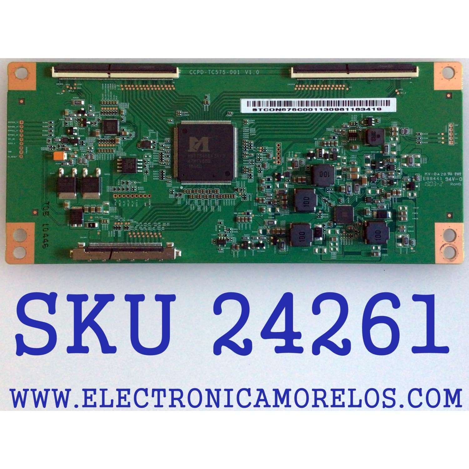 T-CON PARA TV WESTINGHOUSE·ROKU TV 4K UHD HDR SMART TV / NUMERO DE PARTE STCON575C001130961163/ CCPD-TC575-001 / CCPD-TC575-001 V1.0 / E88441 / PANEL CC575PU1L01 / MODELOS 58C61 / WR58UX4019