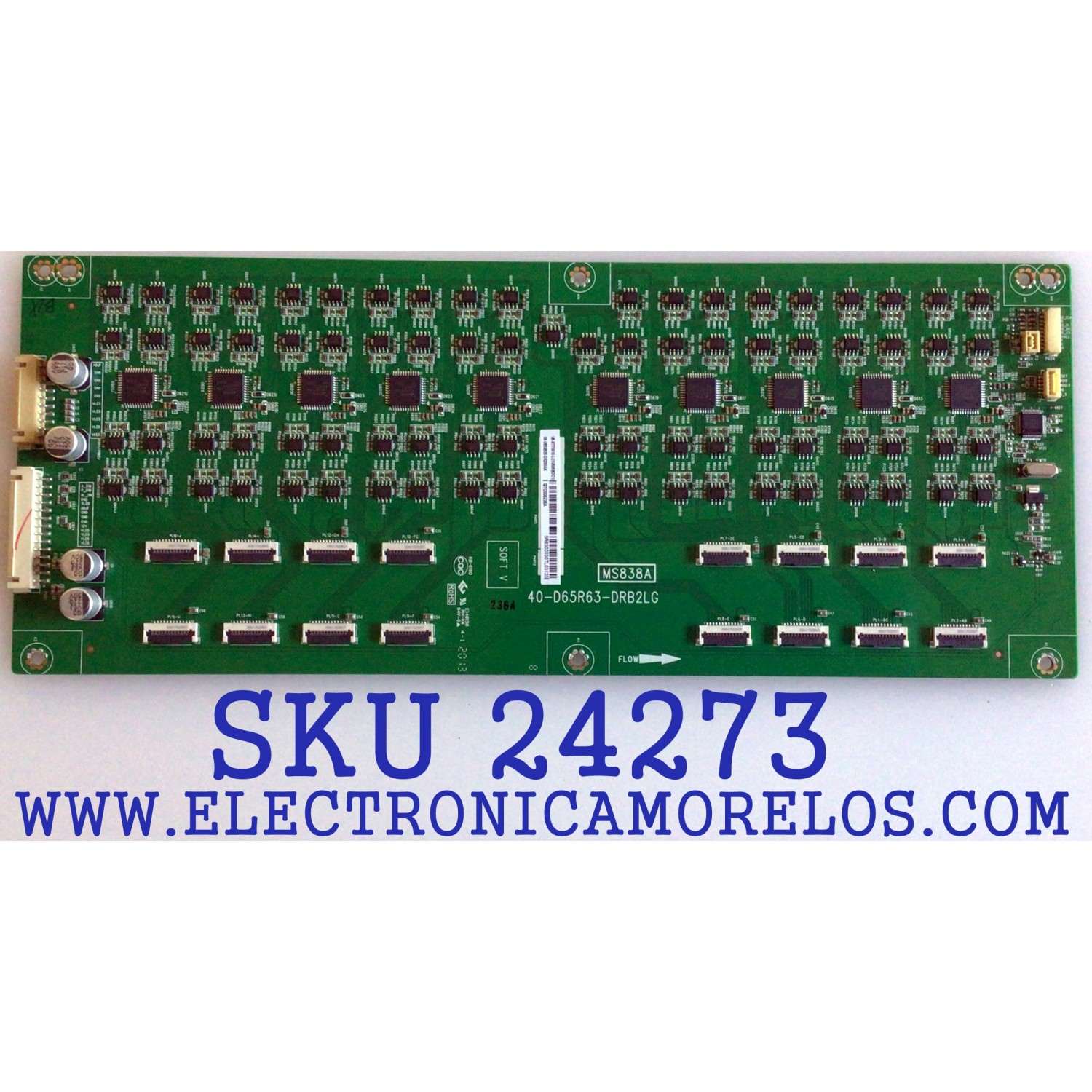 LED DRIVER PARA TV TCL / NUMERO DE PARTE 08-D65R630-DR200AA / 40-D65R63-DRB2LG / MS838A / V8-RT73K10-LC1V005 / PANEL LVU650NDHL / MODELO 65R635
