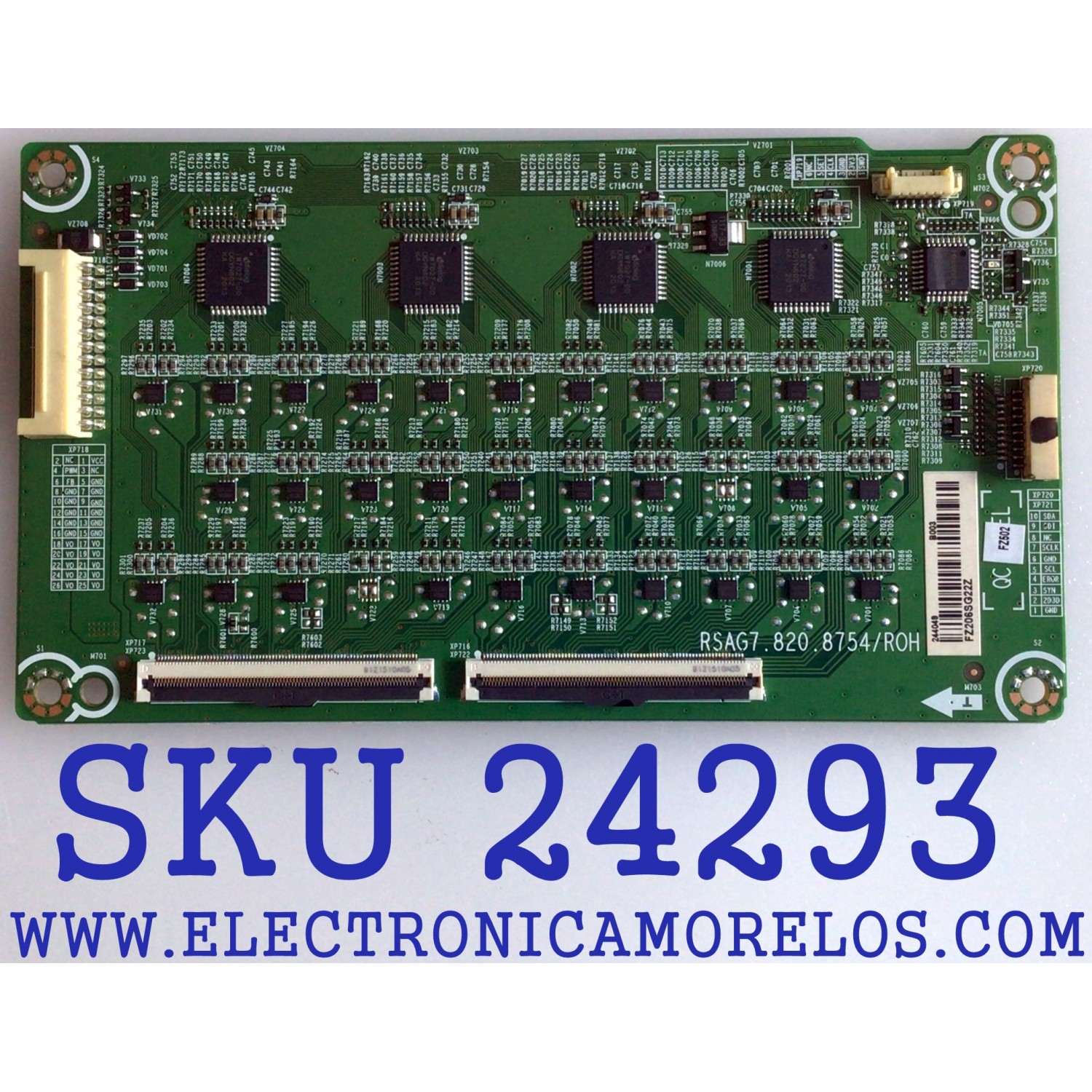 LED DRIVER PARA TV HISENSE / NUMERO DE PARTE 244049 / RSAG7.820.8754/ROH / E303981 / PANEL HD650V3U52-TDL3 / DISPLAY T650QVN07.5 / MODELOS 65R8F5 / 65R8F / 65H8F